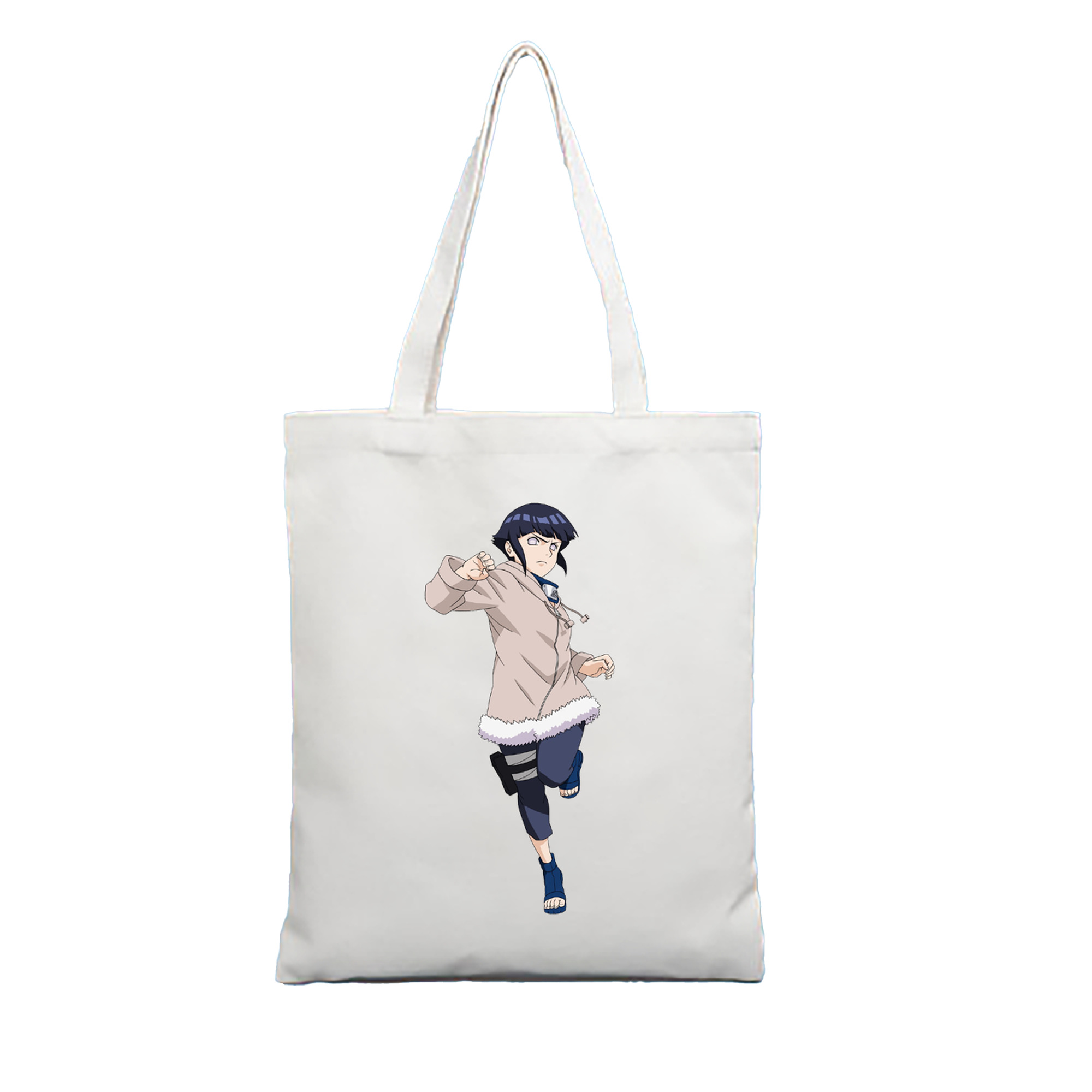 （画像用） NARUTO -ナルト- 日向ヒナタ Hyūga Hinata 縦型キャンバス生地手提げバッグ　トートバッグ