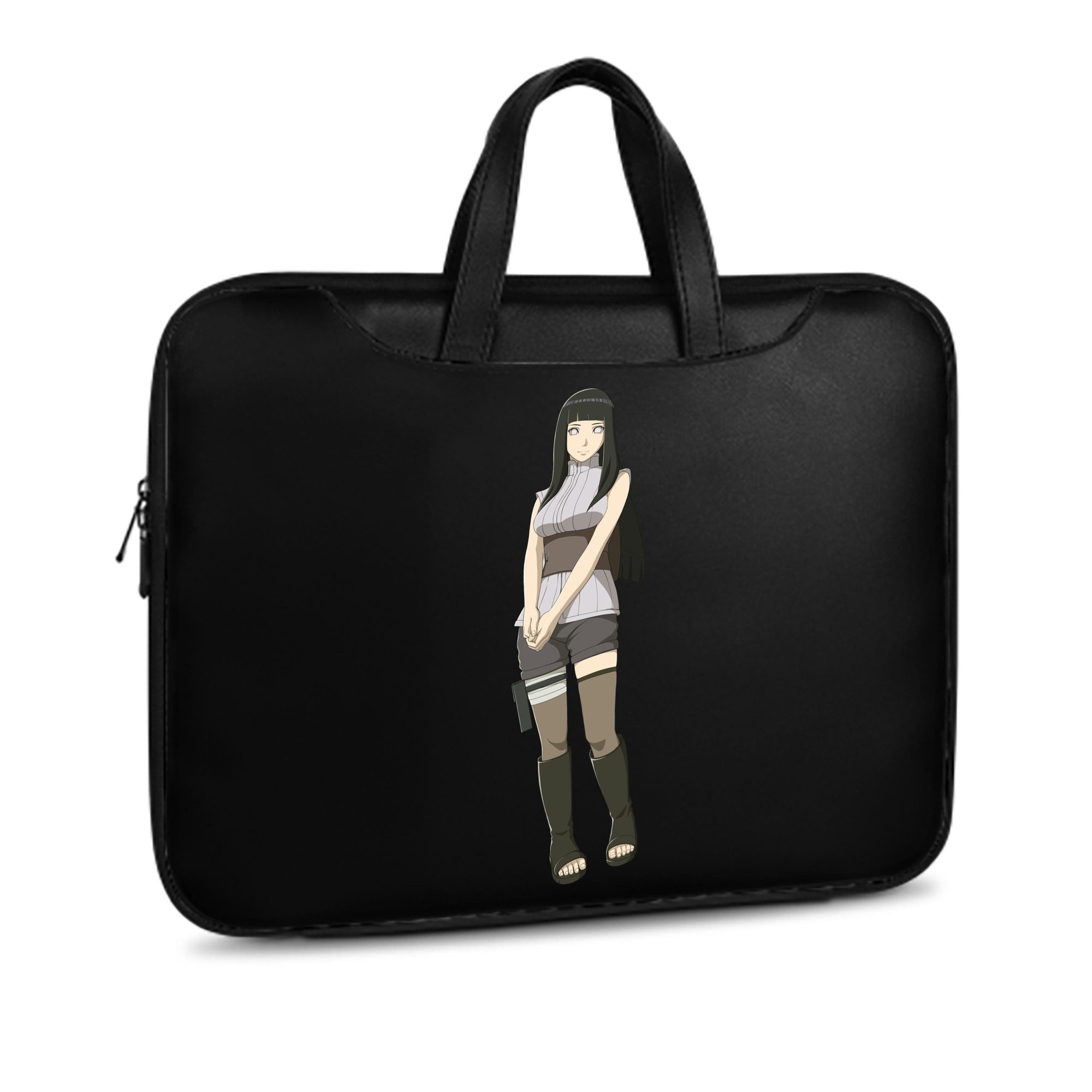 （画像用） NARUTO -ナルト- 日向ヒナタ Hyūga Hinata レザーラップトップバッグ　ノートパソコンケース