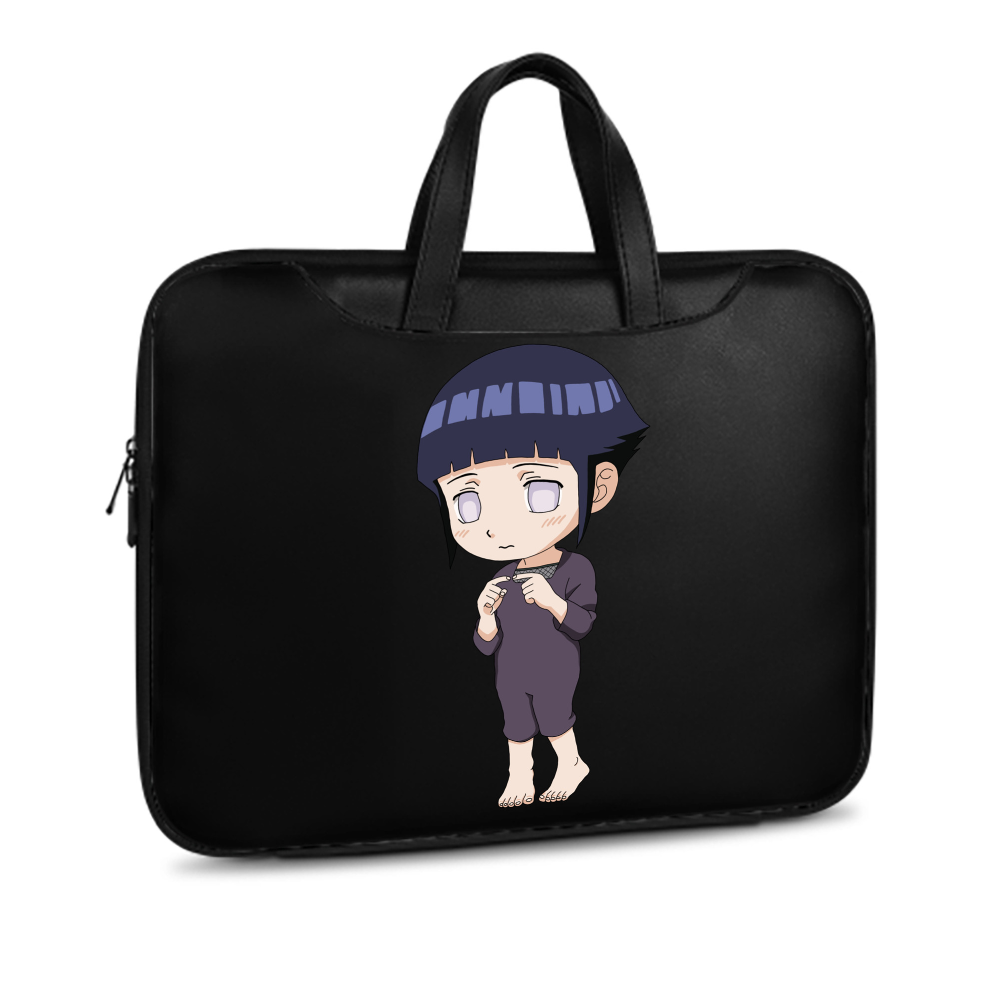 （画像用） NARUTO -ナルト- 日向ヒナタ Hyūga Hinata レザーラップトップバッグ　ノートパソコンケース