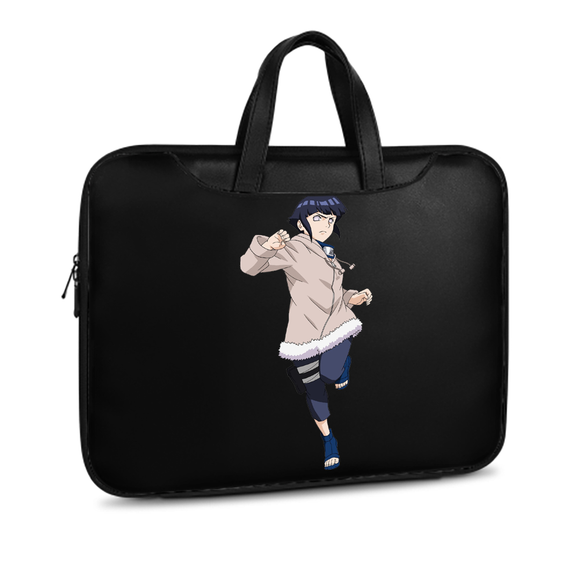 （画像用） NARUTO -ナルト- 日向ヒナタ Hyūga Hinata レザーラップトップバッグ　ノートパソコンケース