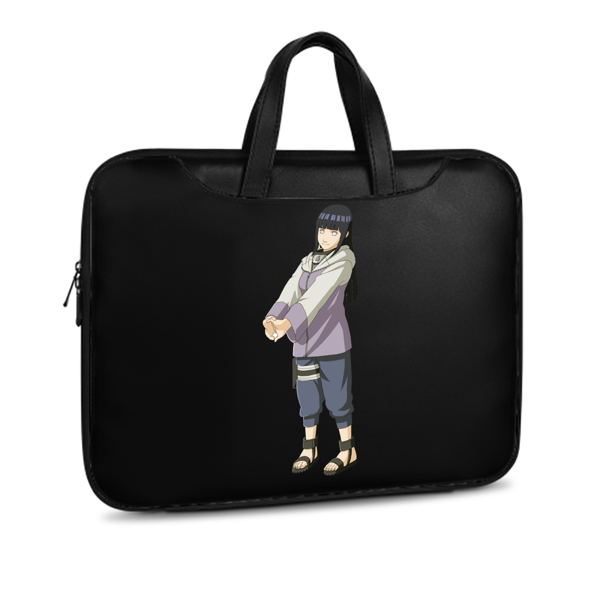 （画像用） NARUTO -ナルト- 日向ヒナタ Hyūga Hinata レザーラップトップバッグ　ノートパソコンケース