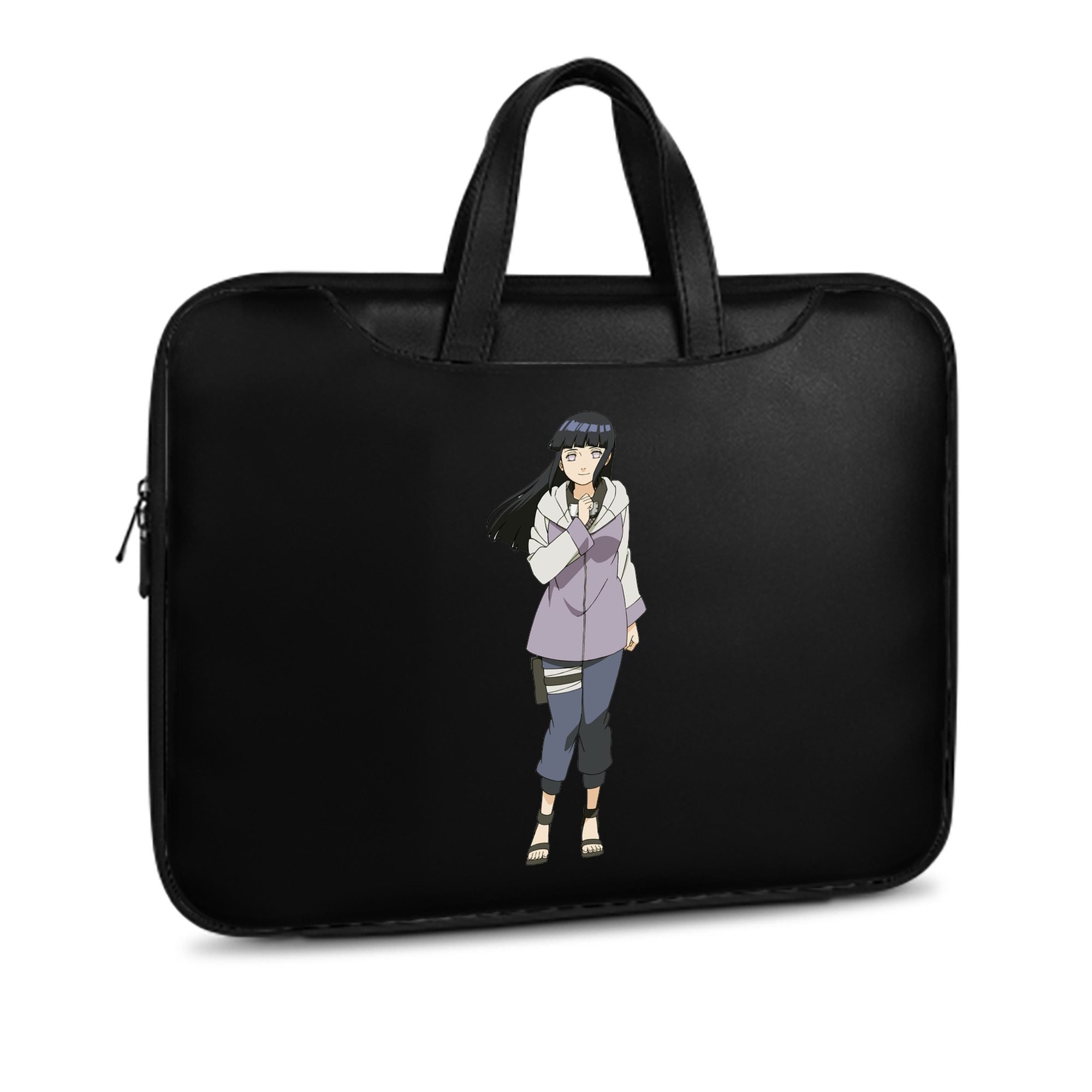 （画像用） NARUTO -ナルト- 日向ヒナタ Hyūga Hinata レザーラップトップバッグ　ノートパソコンケース