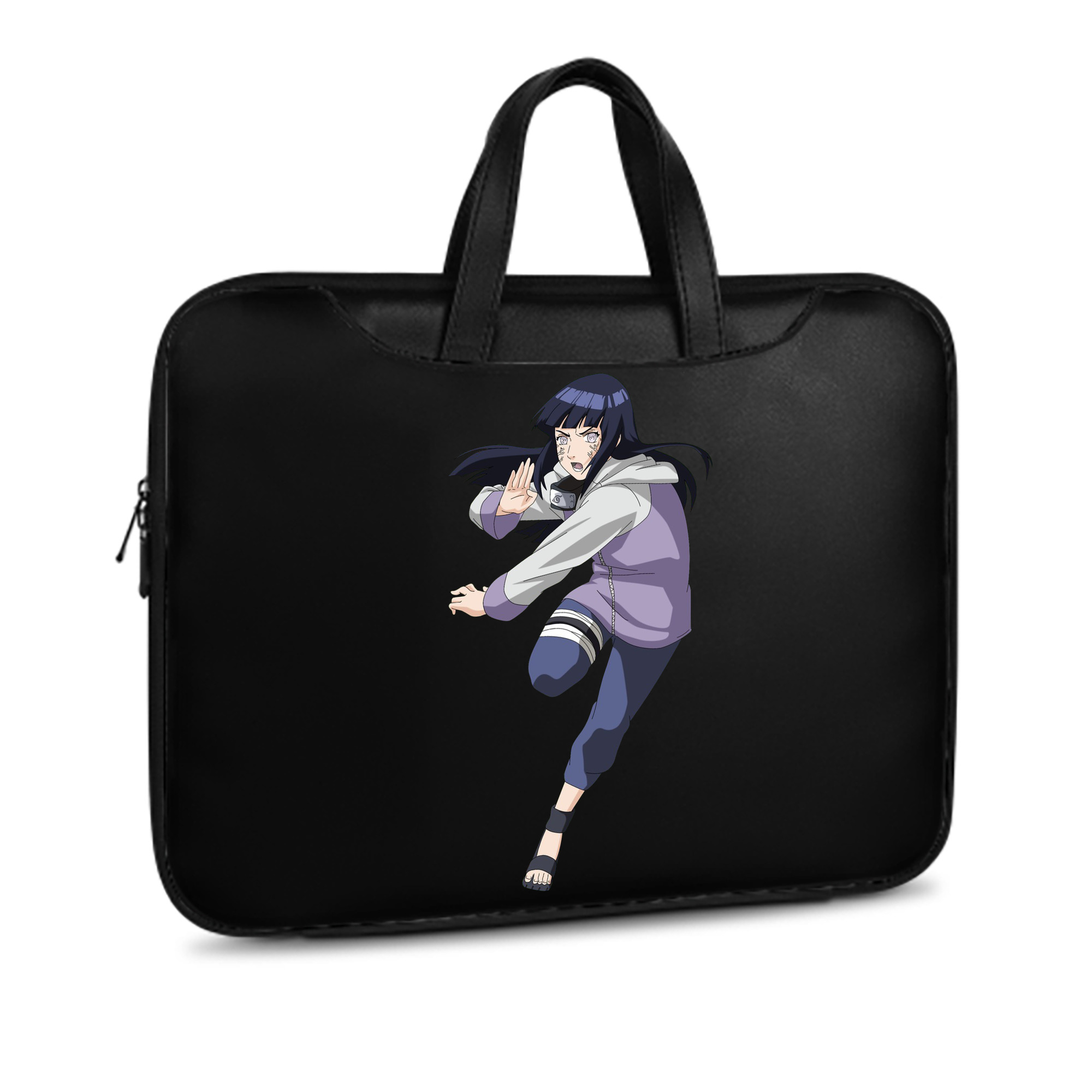 （画像用） NARUTO -ナルト- 日向ヒナタ Hyūga Hinata レザーラップトップバッグ　ノートパソコンケース