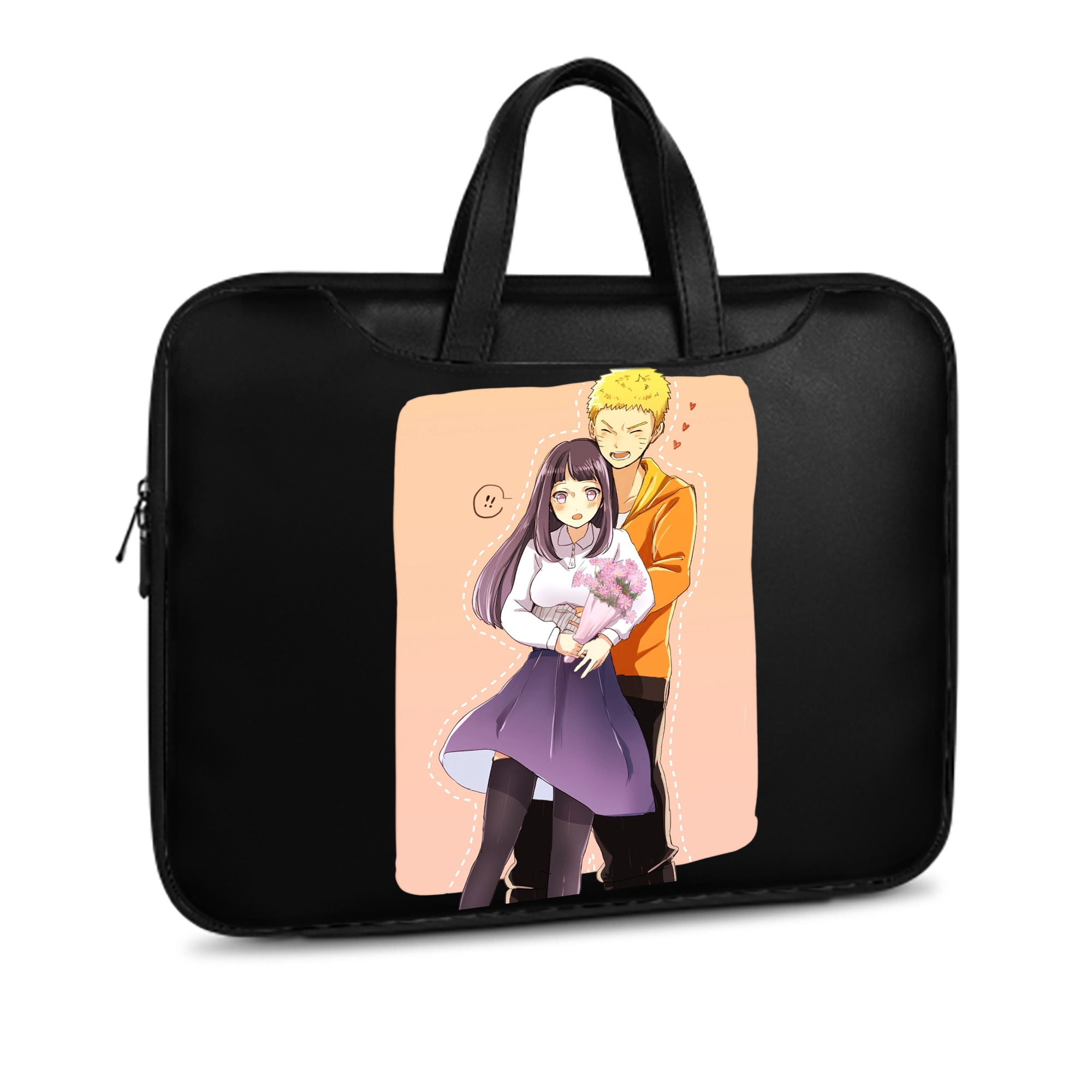 （画像用） NARUTO -ナルト- 日向ヒナタ Hyūga Hinata レザーラップトップバッグ　ノートパソコンケース