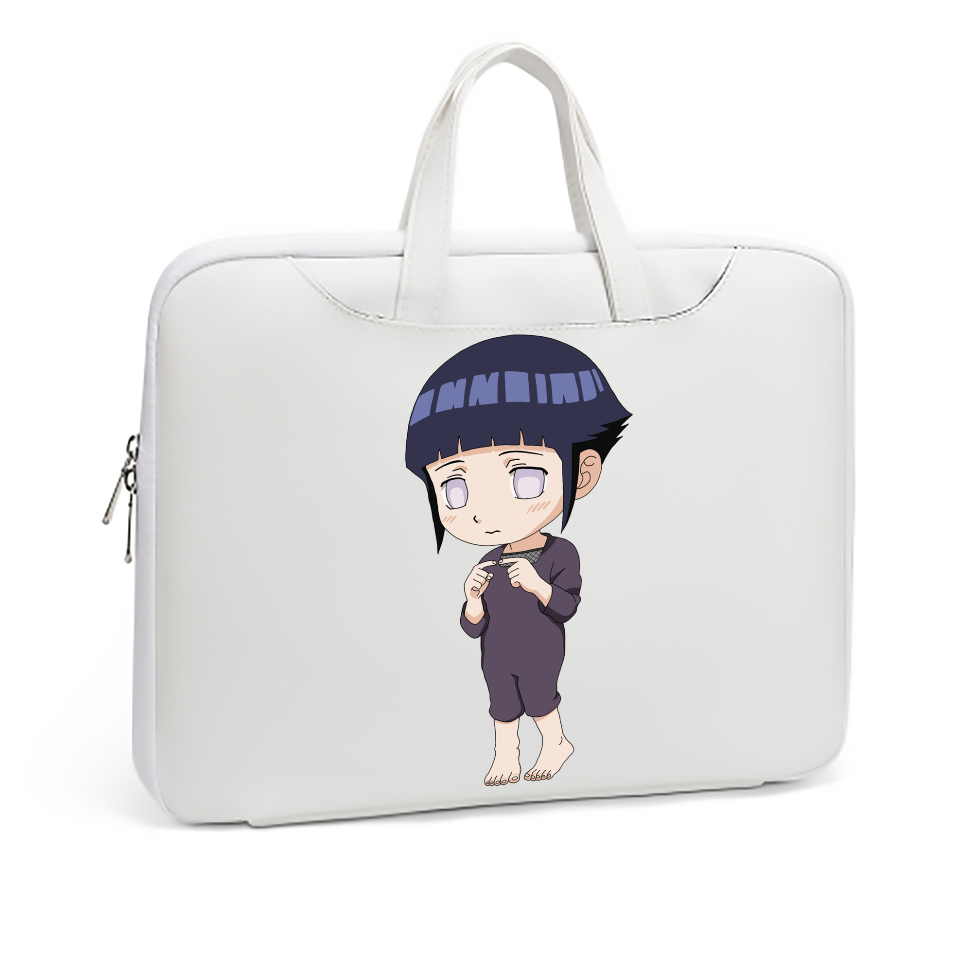 （画像用） NARUTO -ナルト- 日向ヒナタ Hyūga Hinata レザーラップトップバッグ　ノートパソコンケース