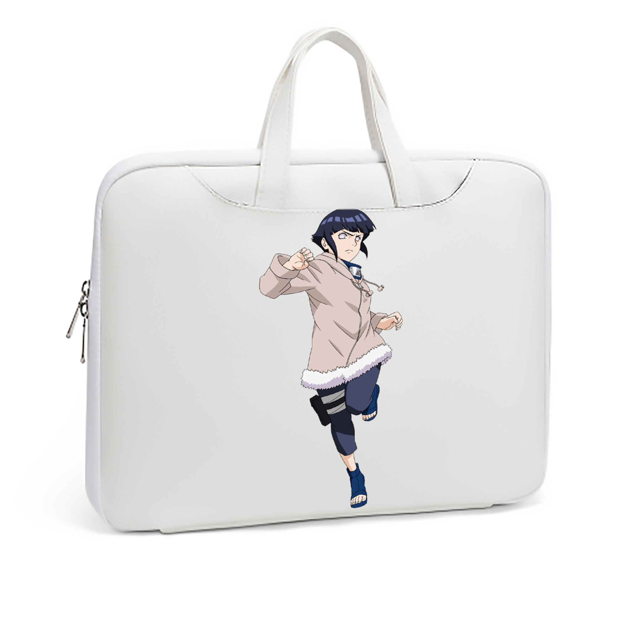 （画像用） NARUTO -ナルト- 日向ヒナタ Hyūga Hinata レザーラップトップバッグ　ノートパソコンケース
