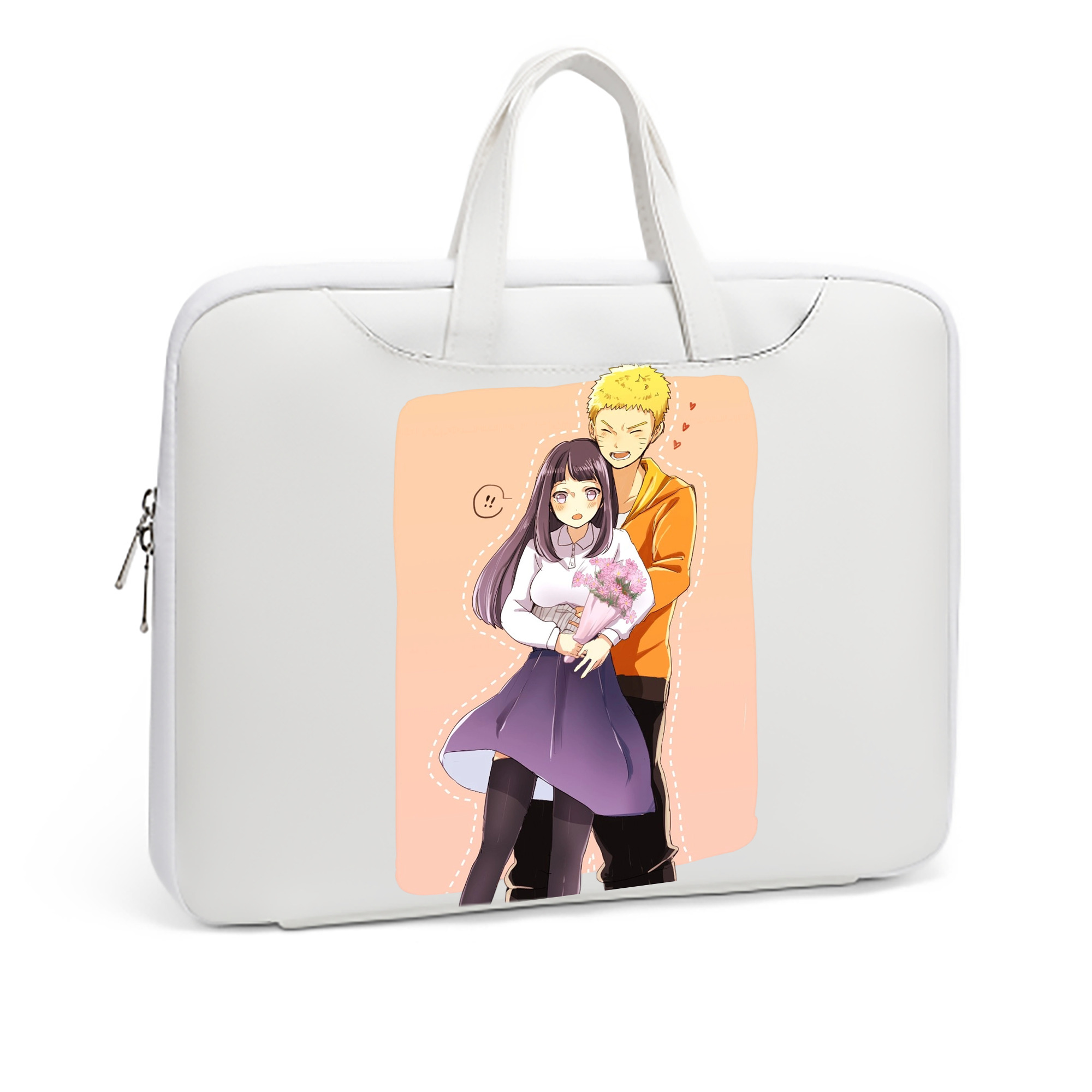 （画像用） NARUTO -ナルト- 日向ヒナタ Hyūga Hinata レザーラップトップバッグ　ノートパソコンケース