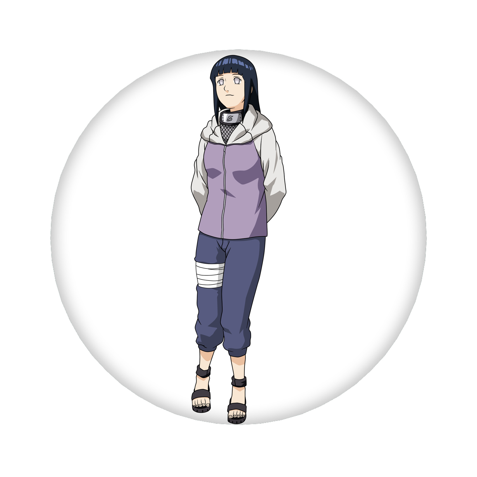（画像用） NARUTO -ナルト- 日向ヒナタ Hyūga Hinata 6cm 缶バッジ 複数セット