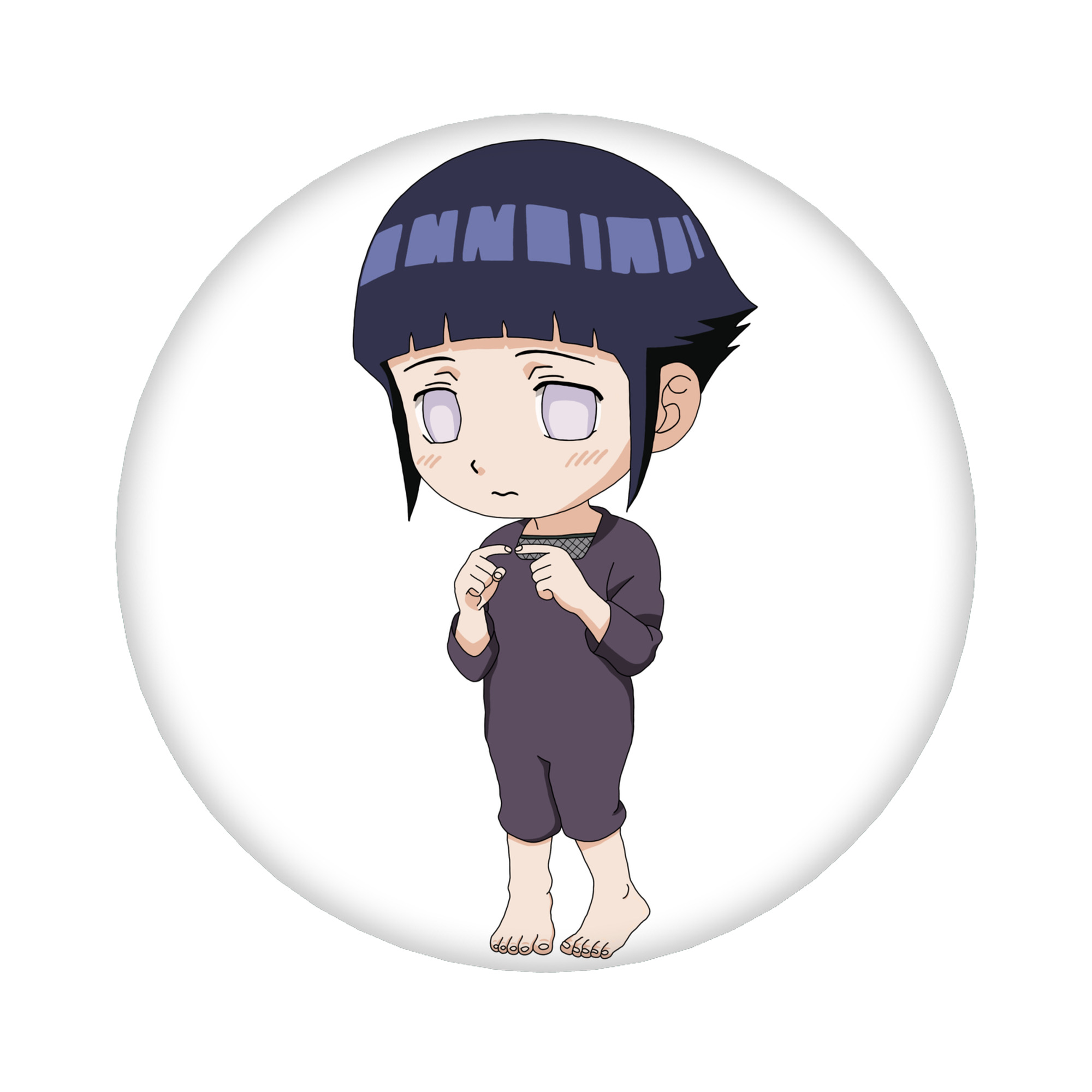 （画像用） NARUTO -ナルト- 日向ヒナタ Hyūga Hinata 6cm 缶バッジ 複数セット