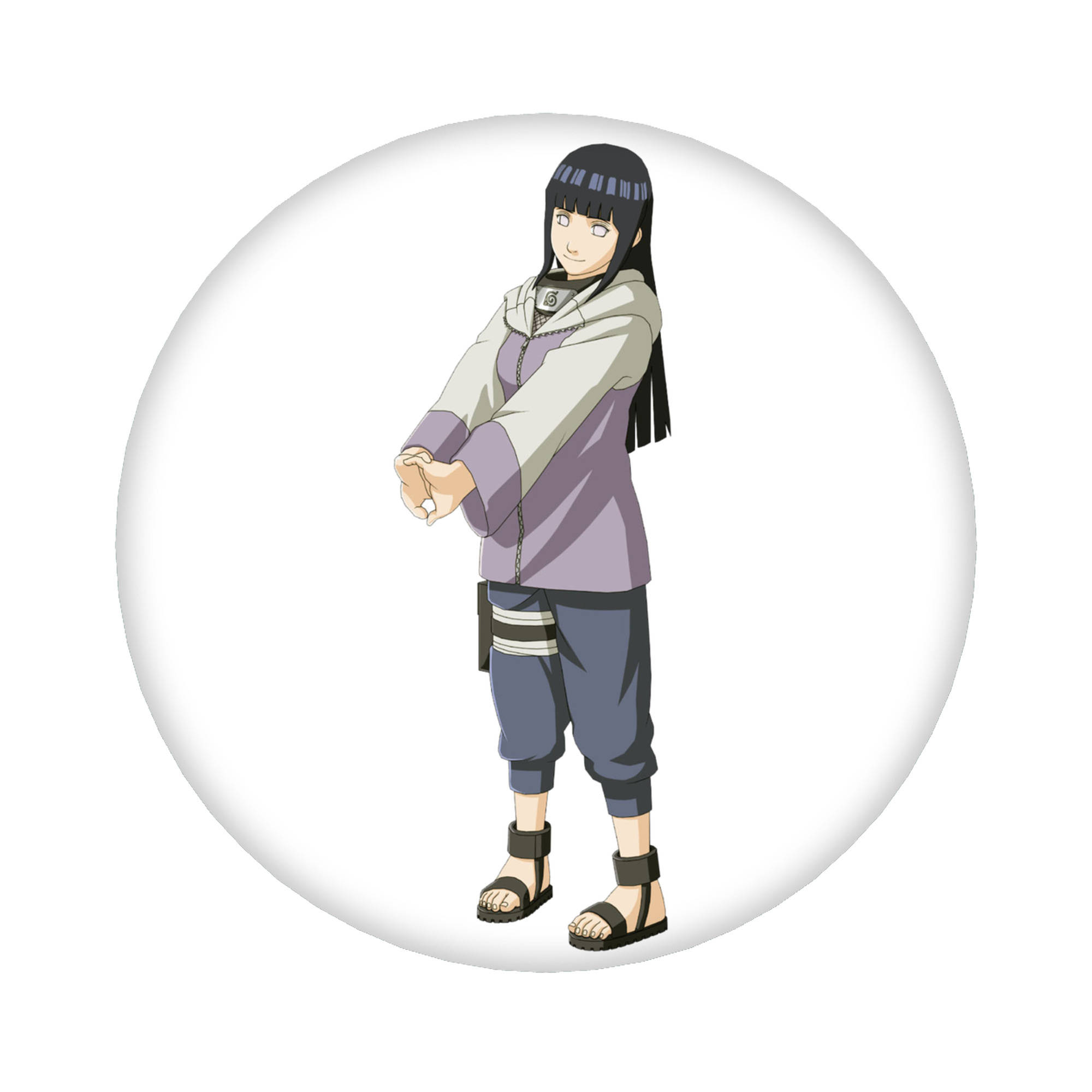 （画像用） NARUTO -ナルト- 日向ヒナタ Hyūga Hinata 6cm 缶バッジ 複数セット