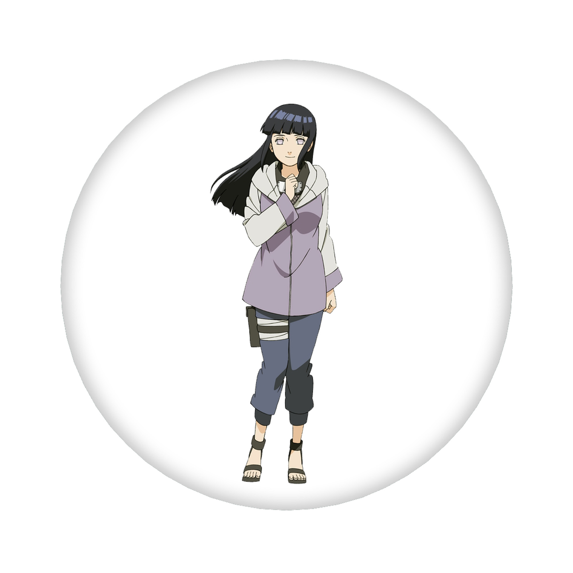 （画像用） NARUTO -ナルト- 日向ヒナタ Hyūga Hinata 6cm 缶バッジ 複数セット