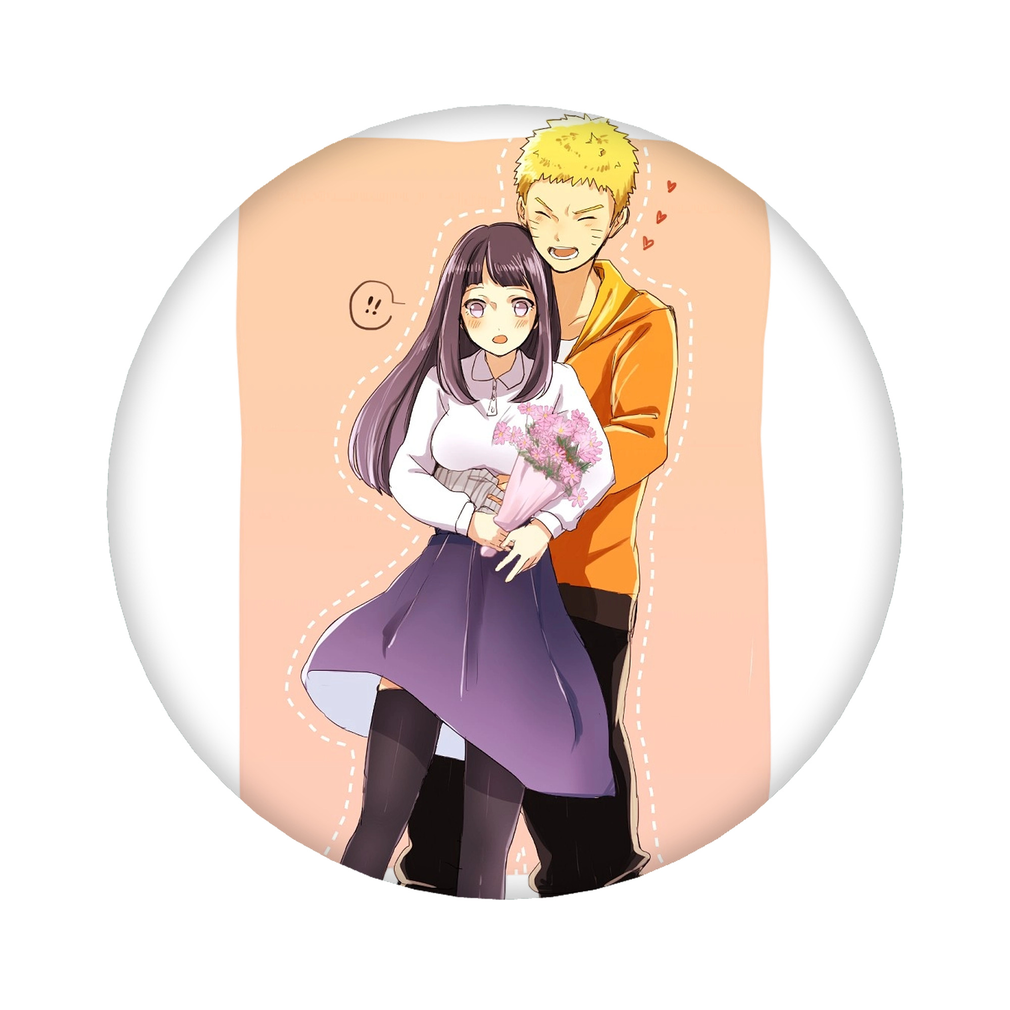 （画像用） NARUTO -ナルト- 日向ヒナタ Hyūga Hinata 6cm 缶バッジ 複数セット