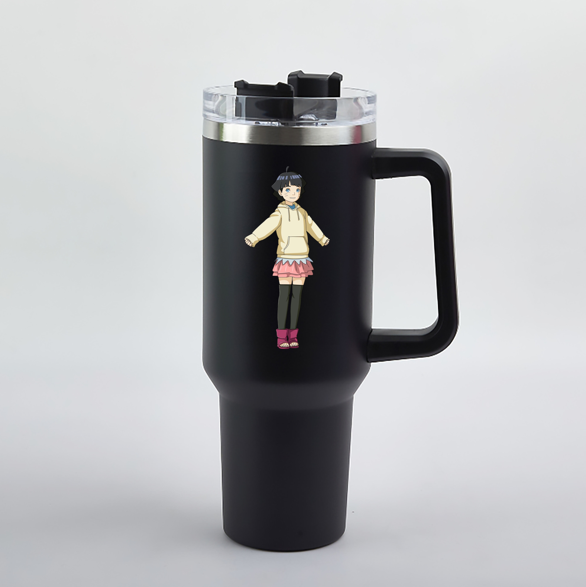 （画像用） NARUTO -ナルト- うずまき ヒマワリ Uzumaki Himawari 1200mL車用タンブラー（カラープリント）