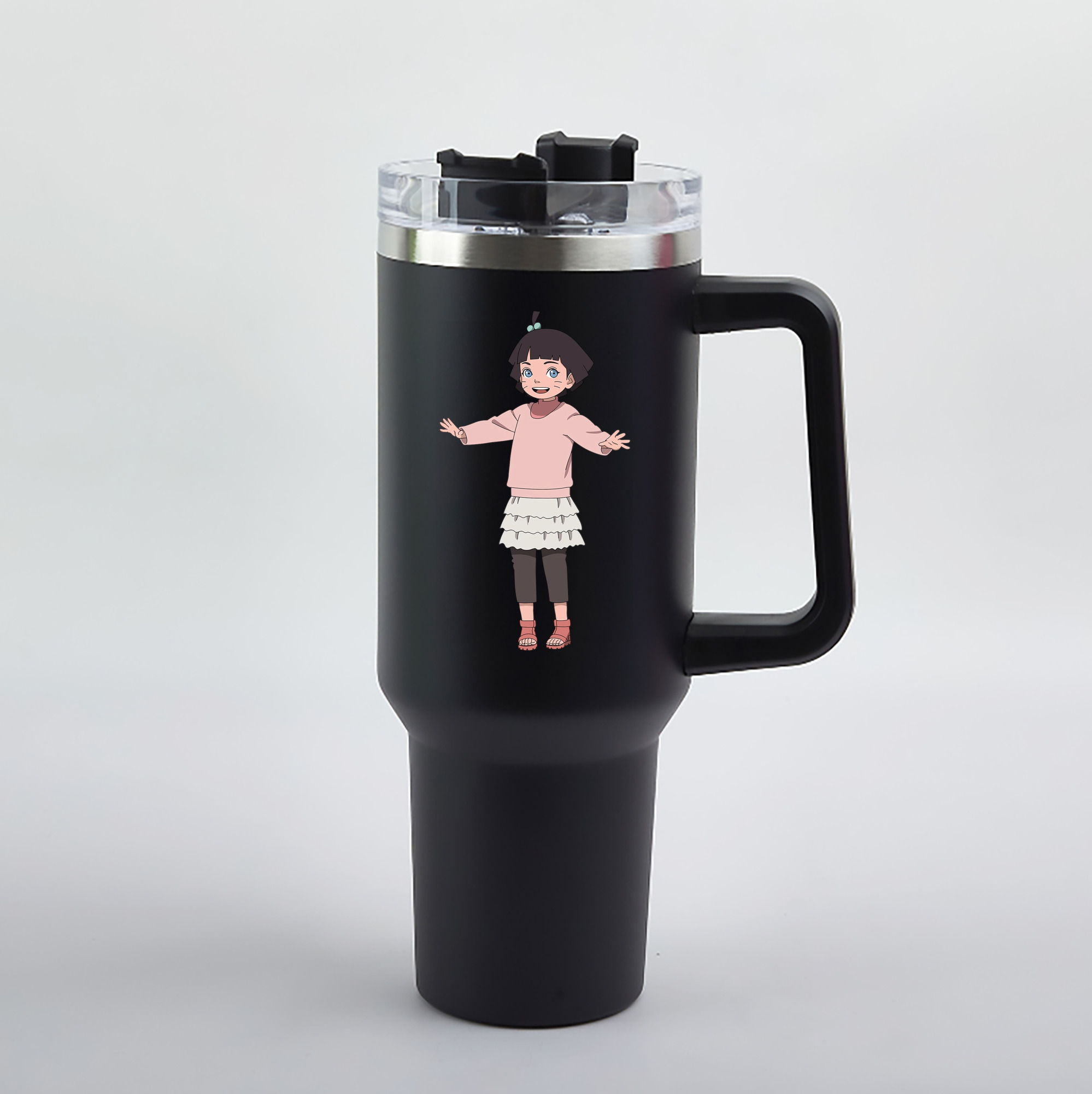 （画像用） NARUTO -ナルト- うずまき ヒマワリ Uzumaki Himawari 1200mL車用タンブラー（カラープリント）