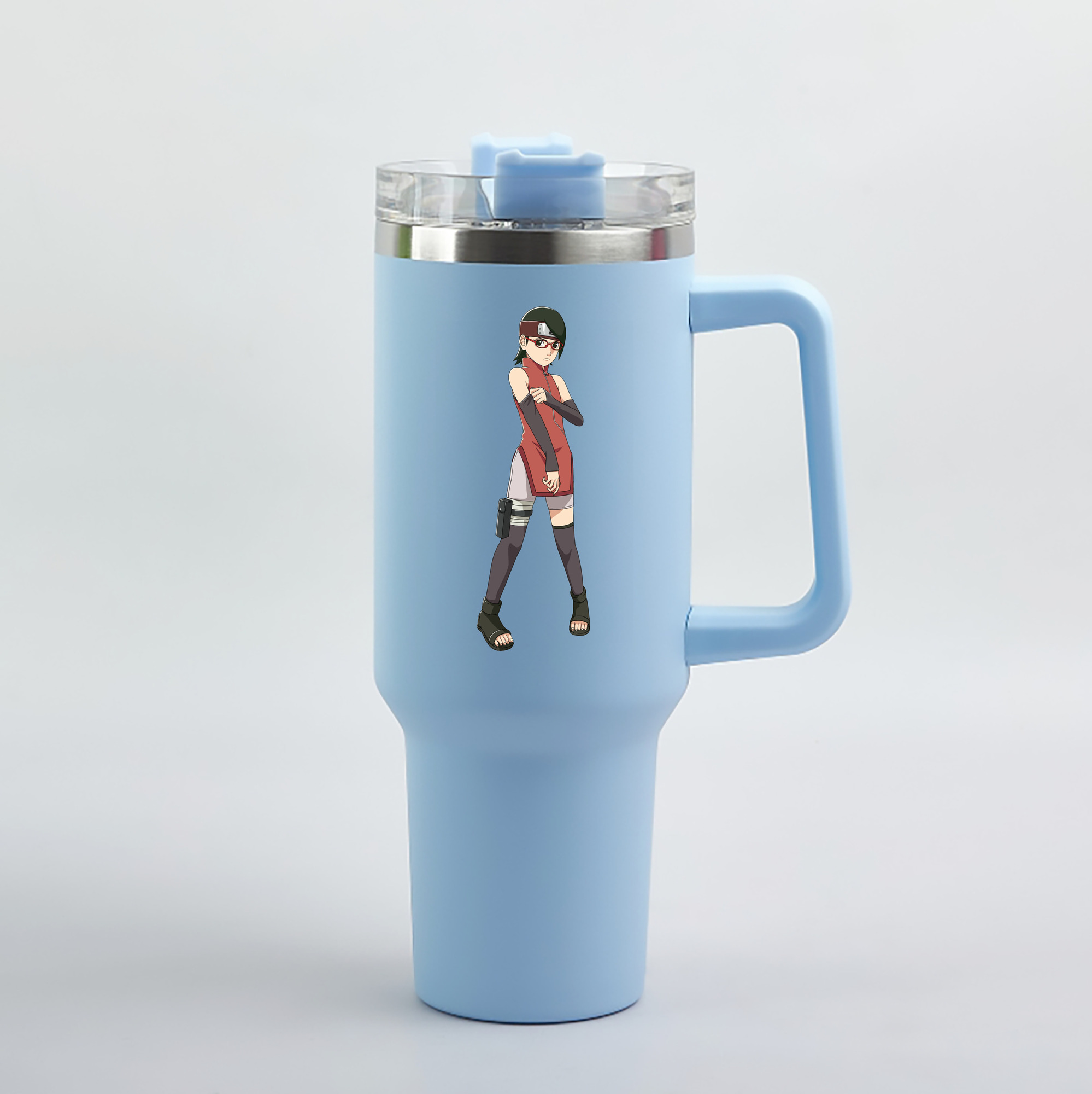 （画像用） NARUTO -ナルト- うちは サラダ Uchiha Sarada 1200mL車用タンブラー（カラープリント）
