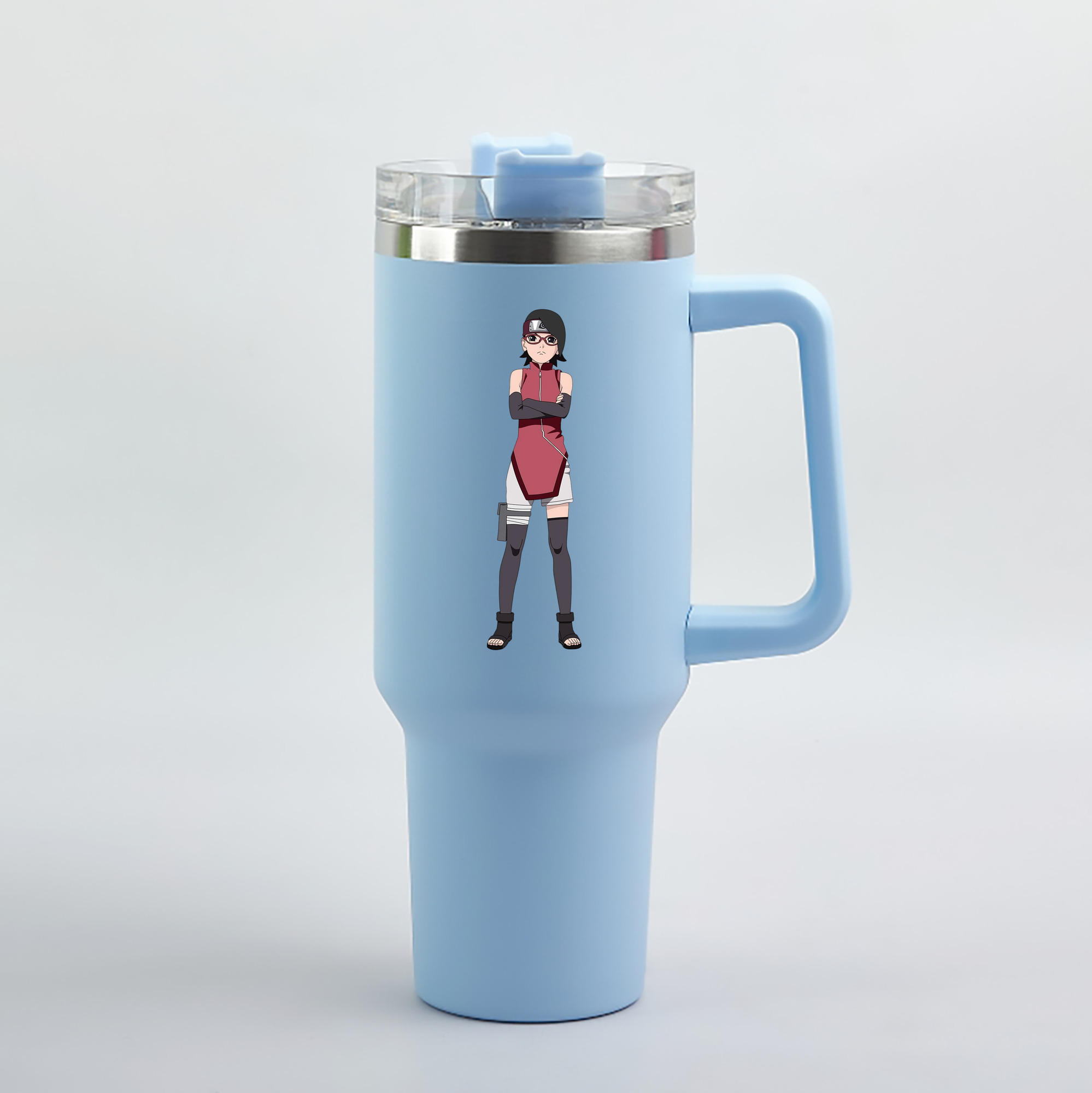 （画像用） NARUTO -ナルト- うちは サラダ Uchiha Sarada 1200mL車用タンブラー（カラープリント）