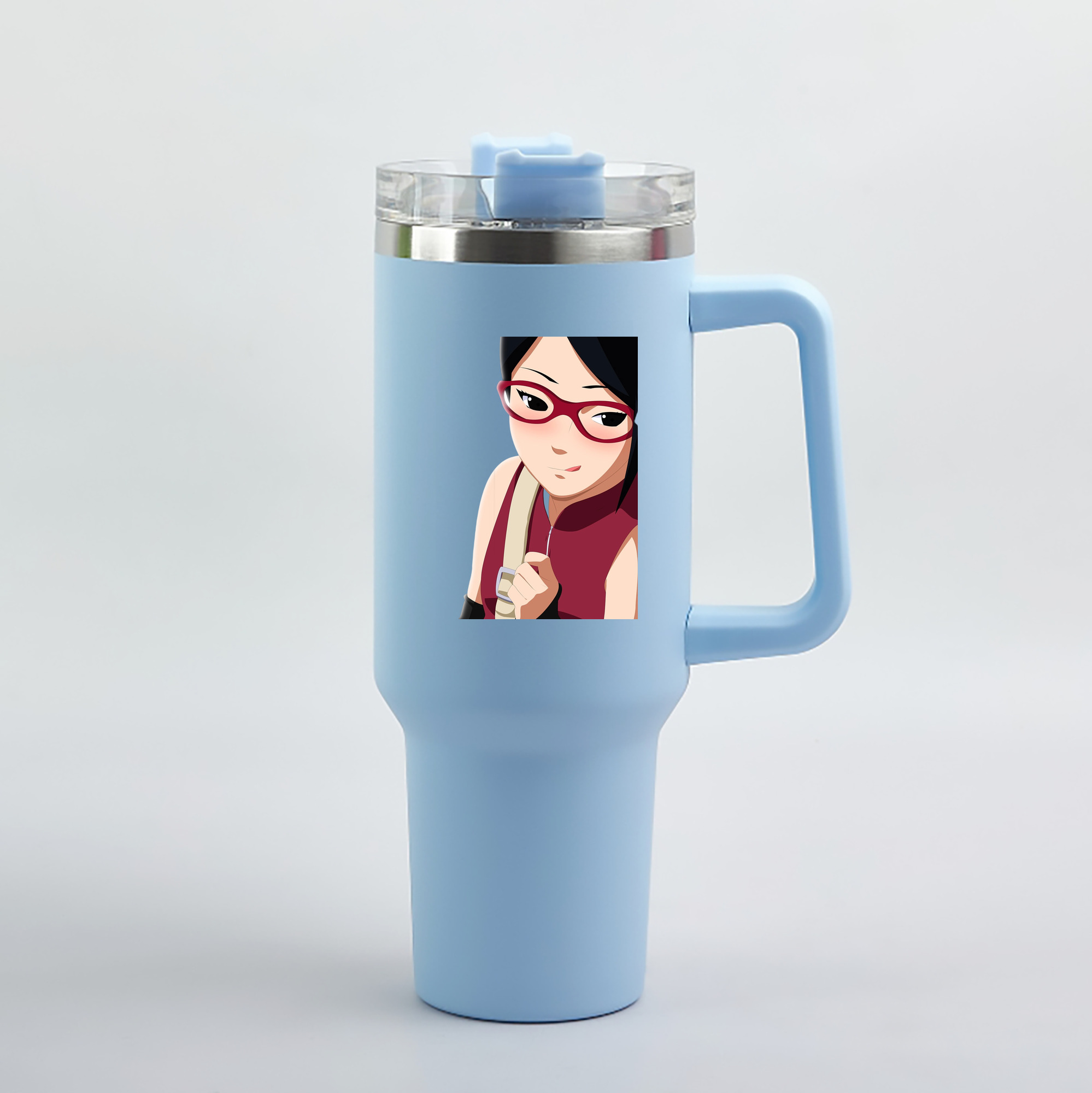 （画像用） NARUTO -ナルト- うちは サラダ Uchiha Sarada 1200mL車用タンブラー（カラープリント）
