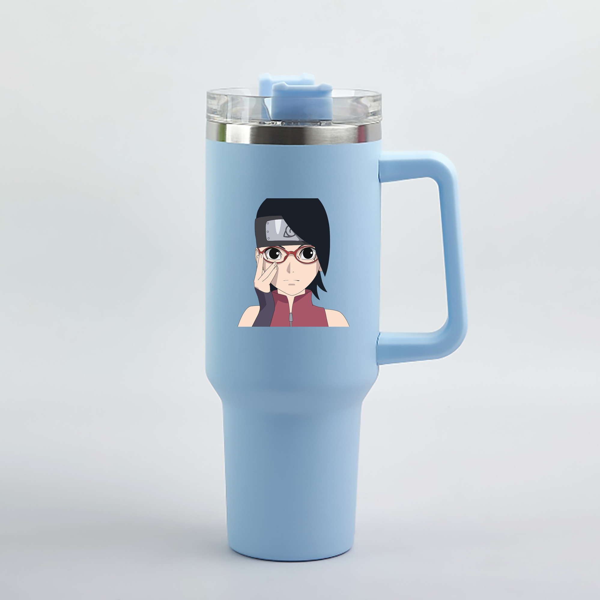 （画像用） NARUTO -ナルト- うちは サラダ Uchiha Sarada 1200mL車用タンブラー（カラープリント）