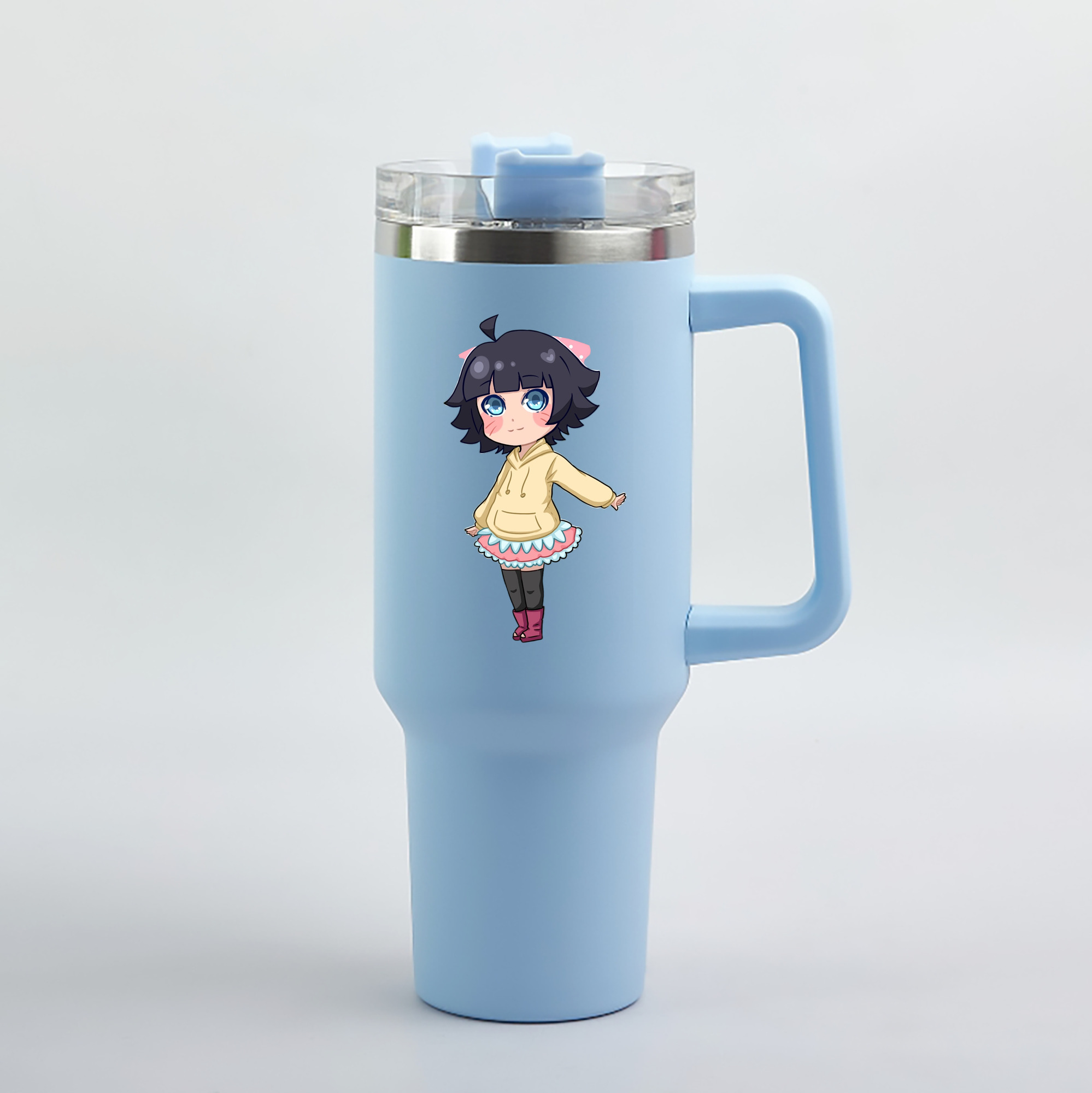（画像用） NARUTO -ナルト- うずまき ヒマワリ Uzumaki Himawari 1200mL車用タンブラー（カラープリント）