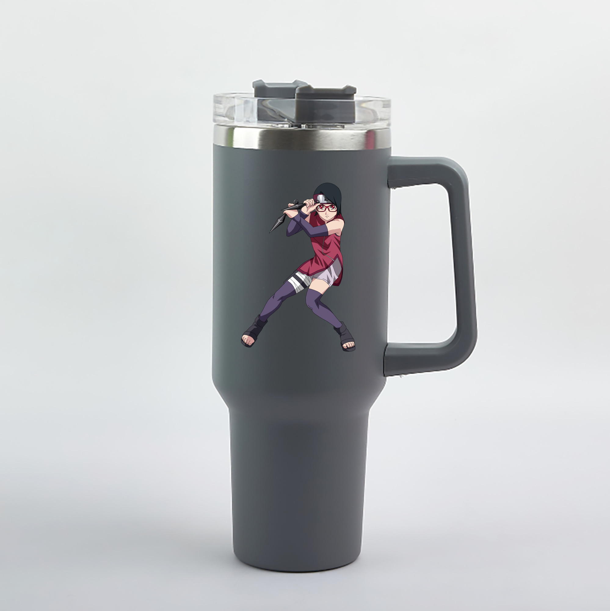 （画像用） NARUTO -ナルト- うちは サラダ Uchiha Sarada 1200mL車用タンブラー（カラープリント）