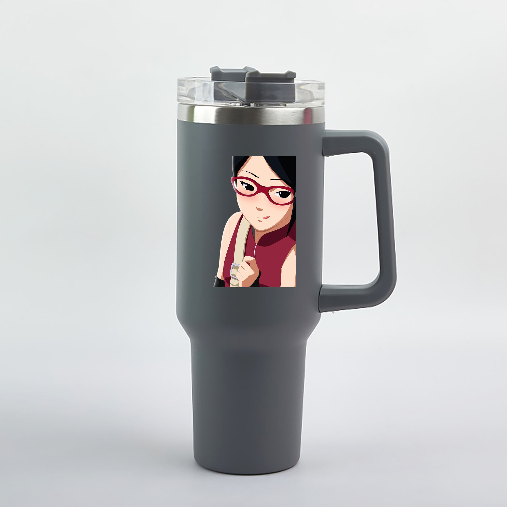 （画像用） NARUTO -ナルト- うちは サラダ Uchiha Sarada 1200mL車用タンブラー（カラープリント）
