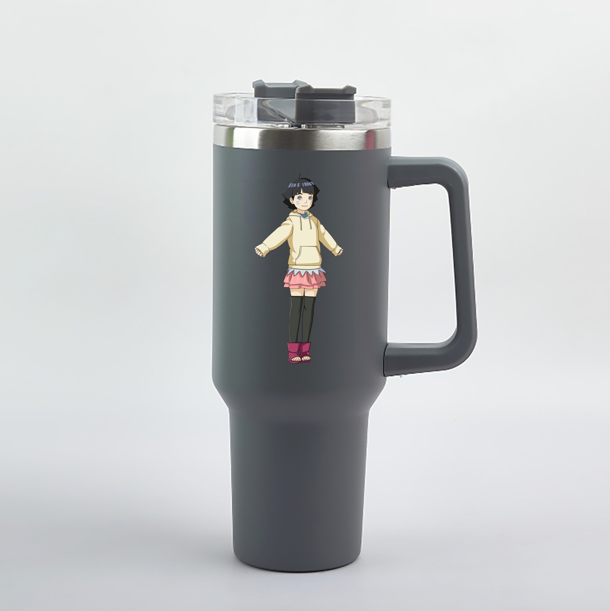 （画像用） NARUTO -ナルト- うずまき ヒマワリ Uzumaki Himawari 1200mL車用タンブラー（カラープリント）