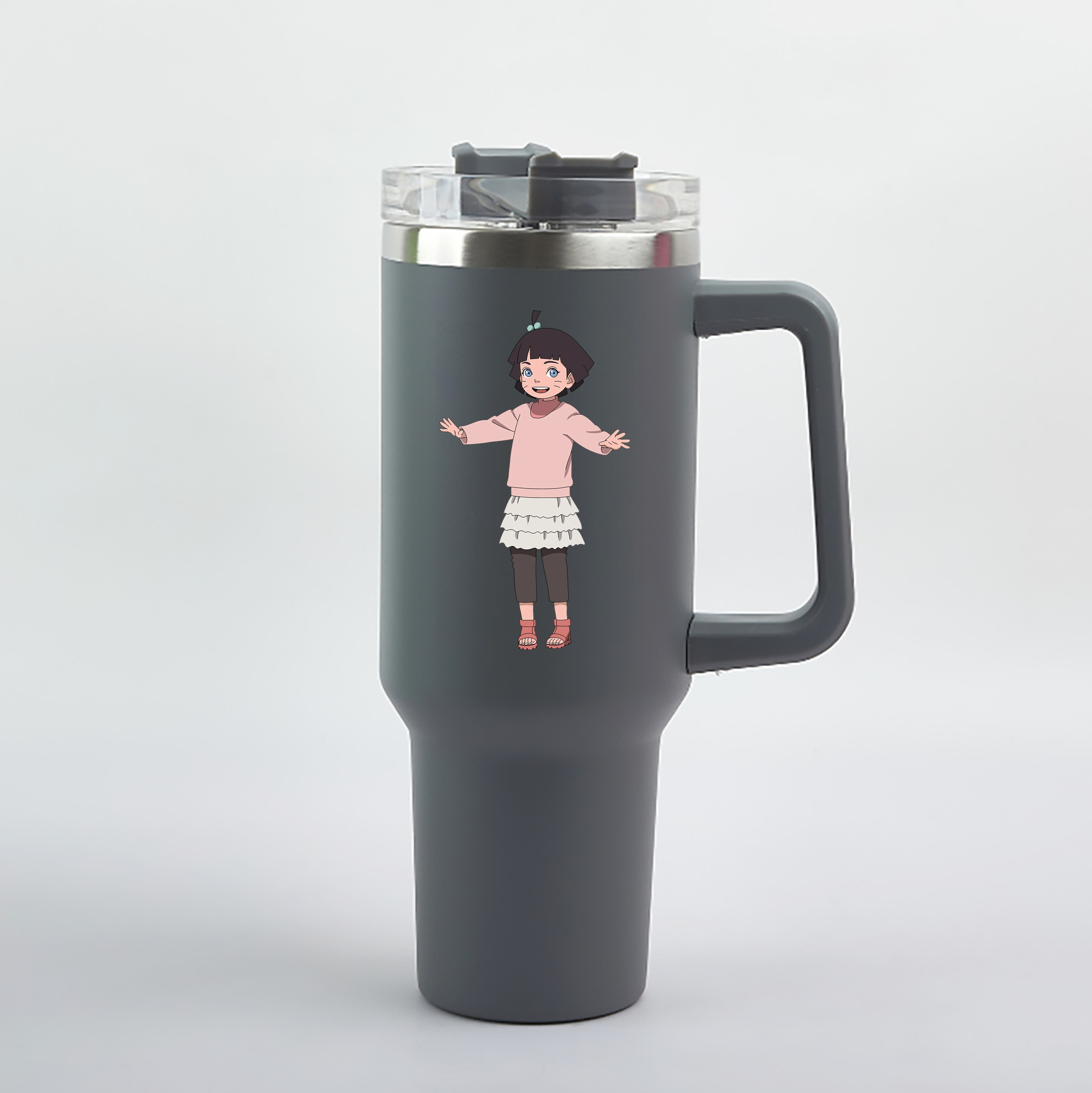 （画像用） NARUTO -ナルト- うずまき ヒマワリ Uzumaki Himawari 1200mL車用タンブラー（カラープリント）