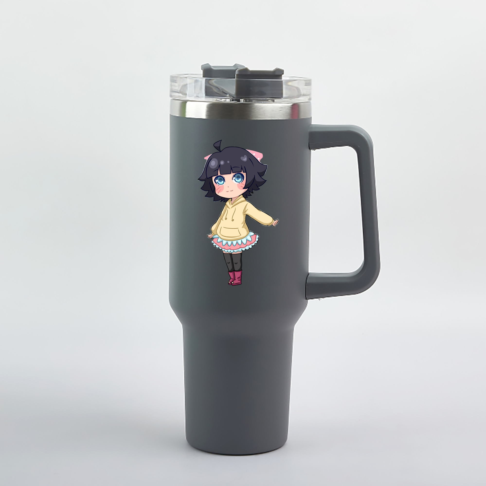 （画像用） NARUTO -ナルト- うずまき ヒマワリ Uzumaki Himawari 1200mL車用タンブラー（カラープリント）