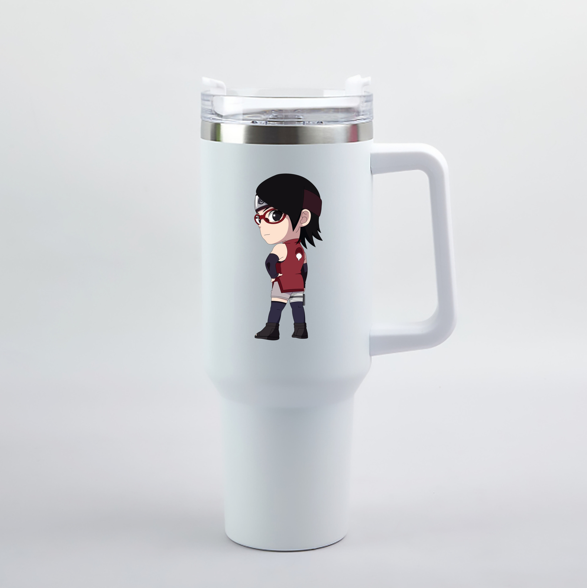 （画像用） NARUTO -ナルト- うちは サラダ Uchiha Sarada 1200mL車用タンブラー（カラープリント）