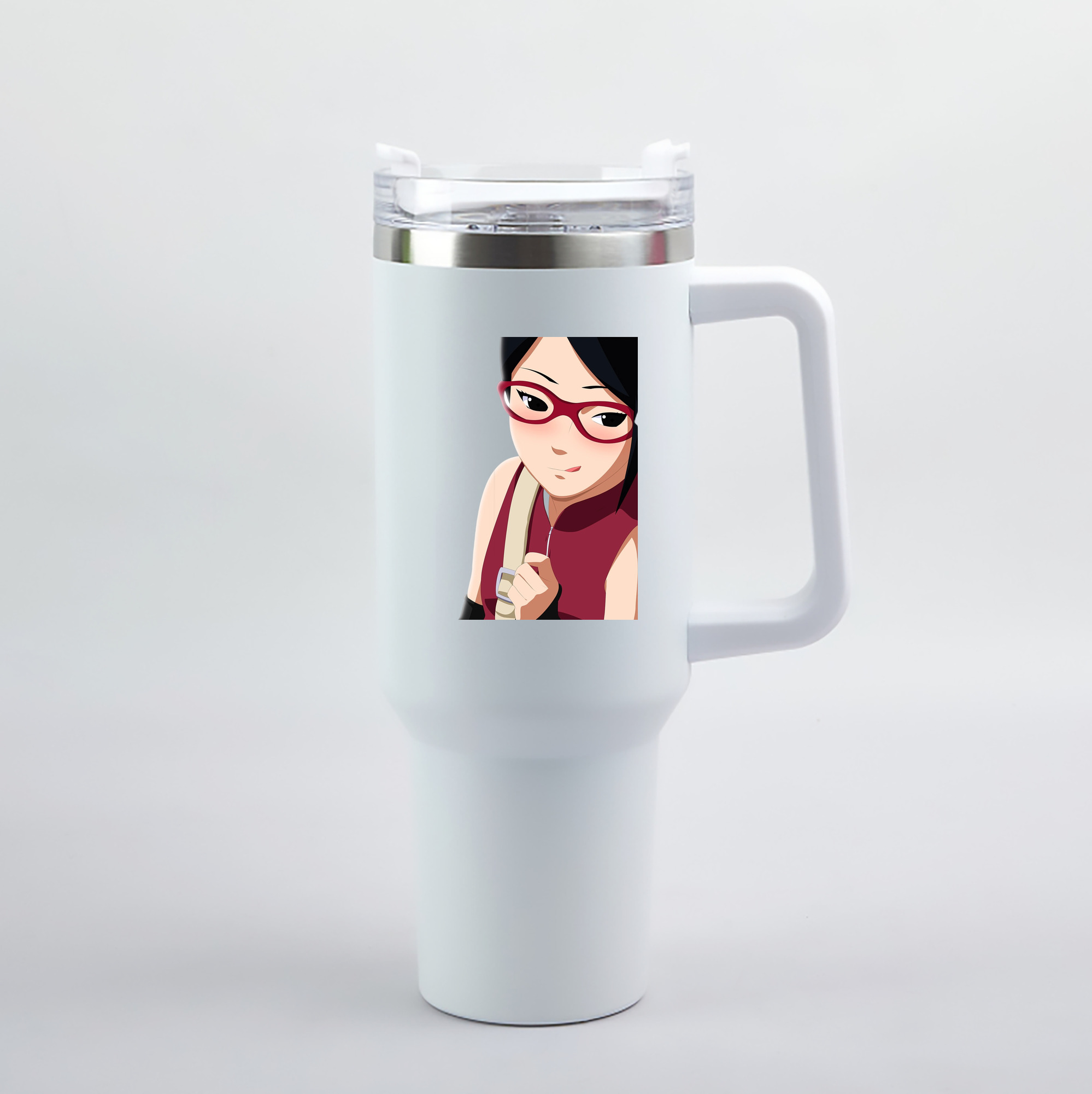 （画像用） NARUTO -ナルト- うちは サラダ Uchiha Sarada 1200mL車用タンブラー（カラープリント）