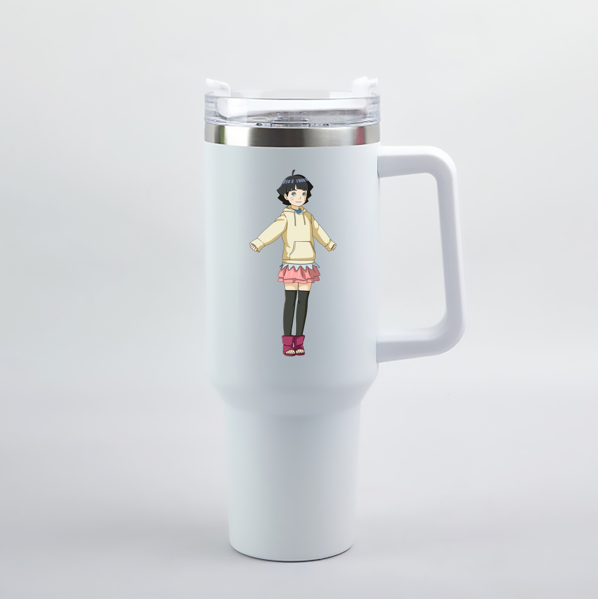 （画像用） NARUTO -ナルト- うずまき ヒマワリ Uzumaki Himawari 1200mL車用タンブラー（カラープリント）