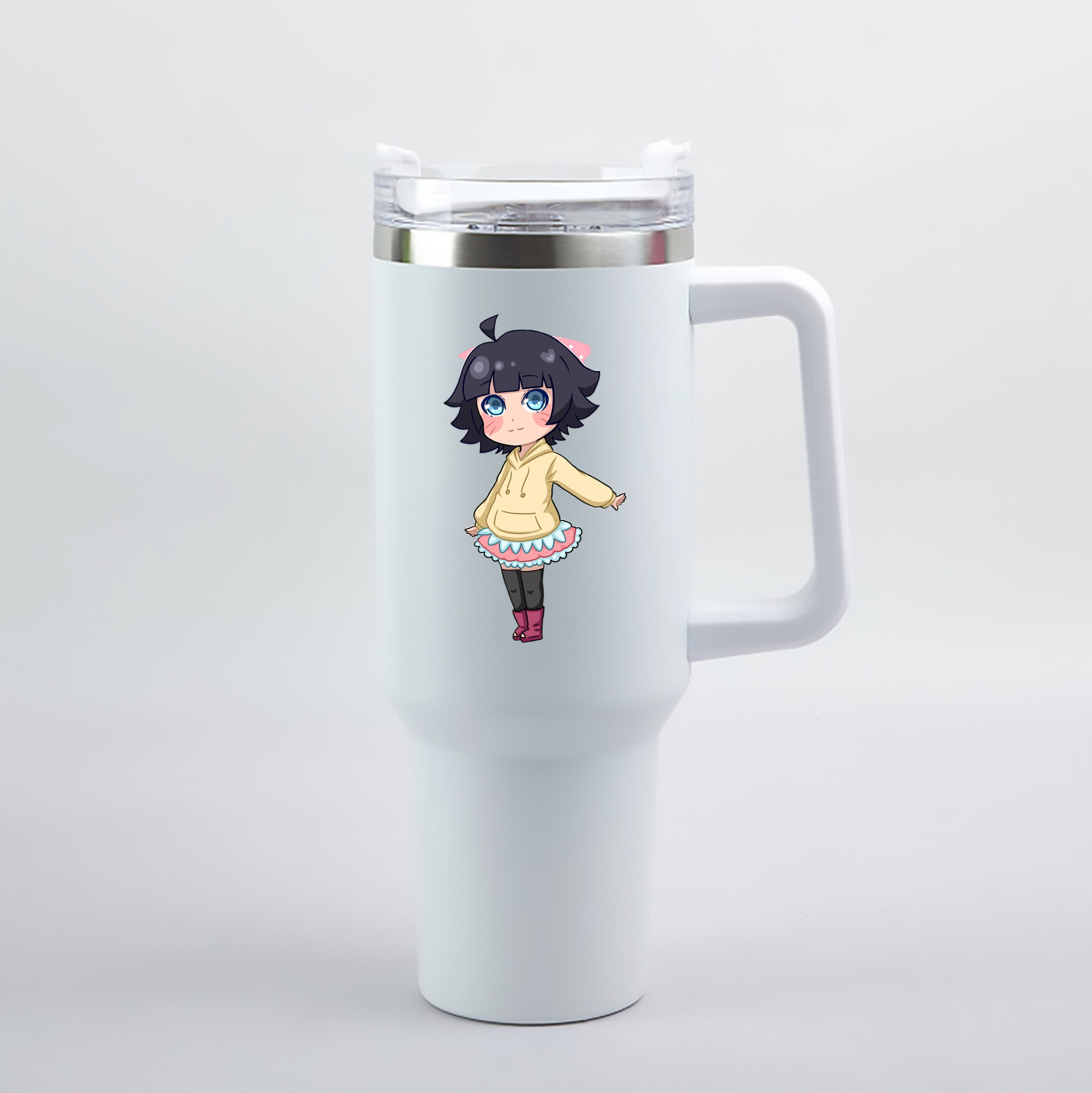 （画像用） NARUTO -ナルト- うずまき ヒマワリ Uzumaki Himawari 1200mL車用タンブラー（カラープリント）