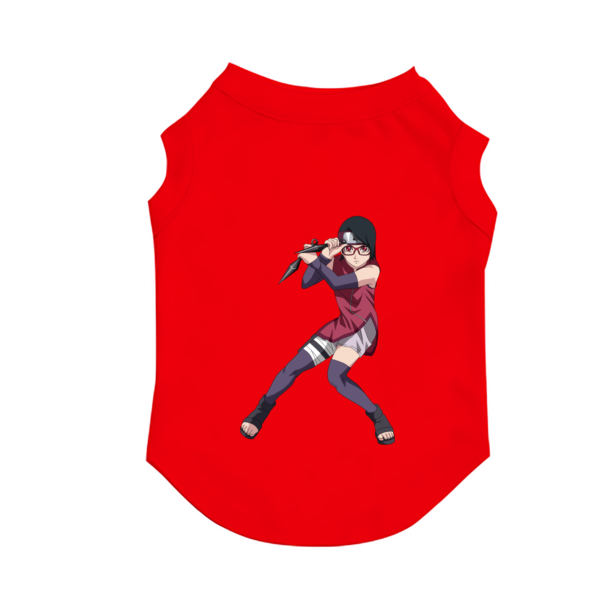 （画像用） NARUTO -ナルト- うちは サラダ Uchiha Sarada ペット用ベスト