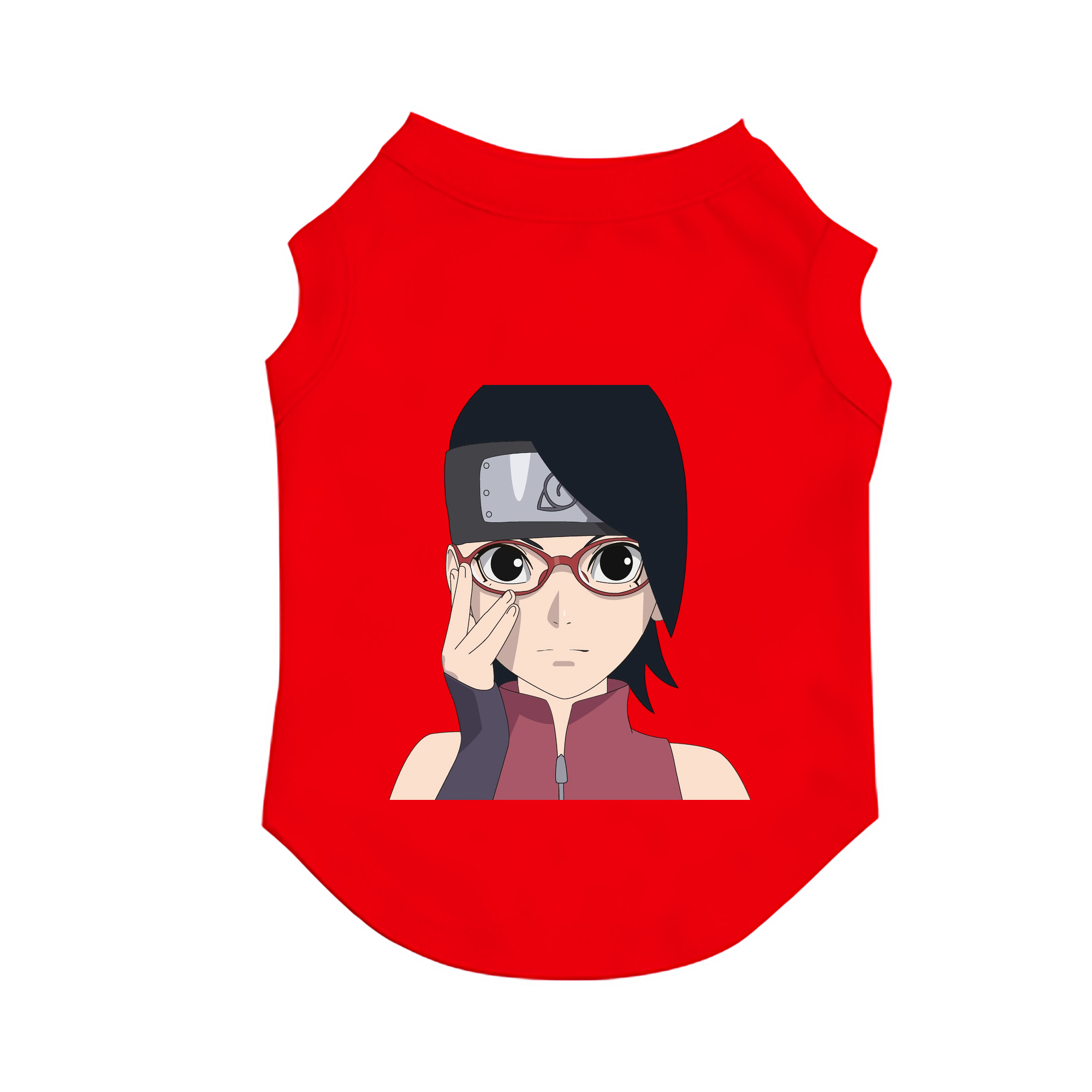 （画像用） NARUTO -ナルト- うちは サラダ Uchiha Sarada ペット用ベスト