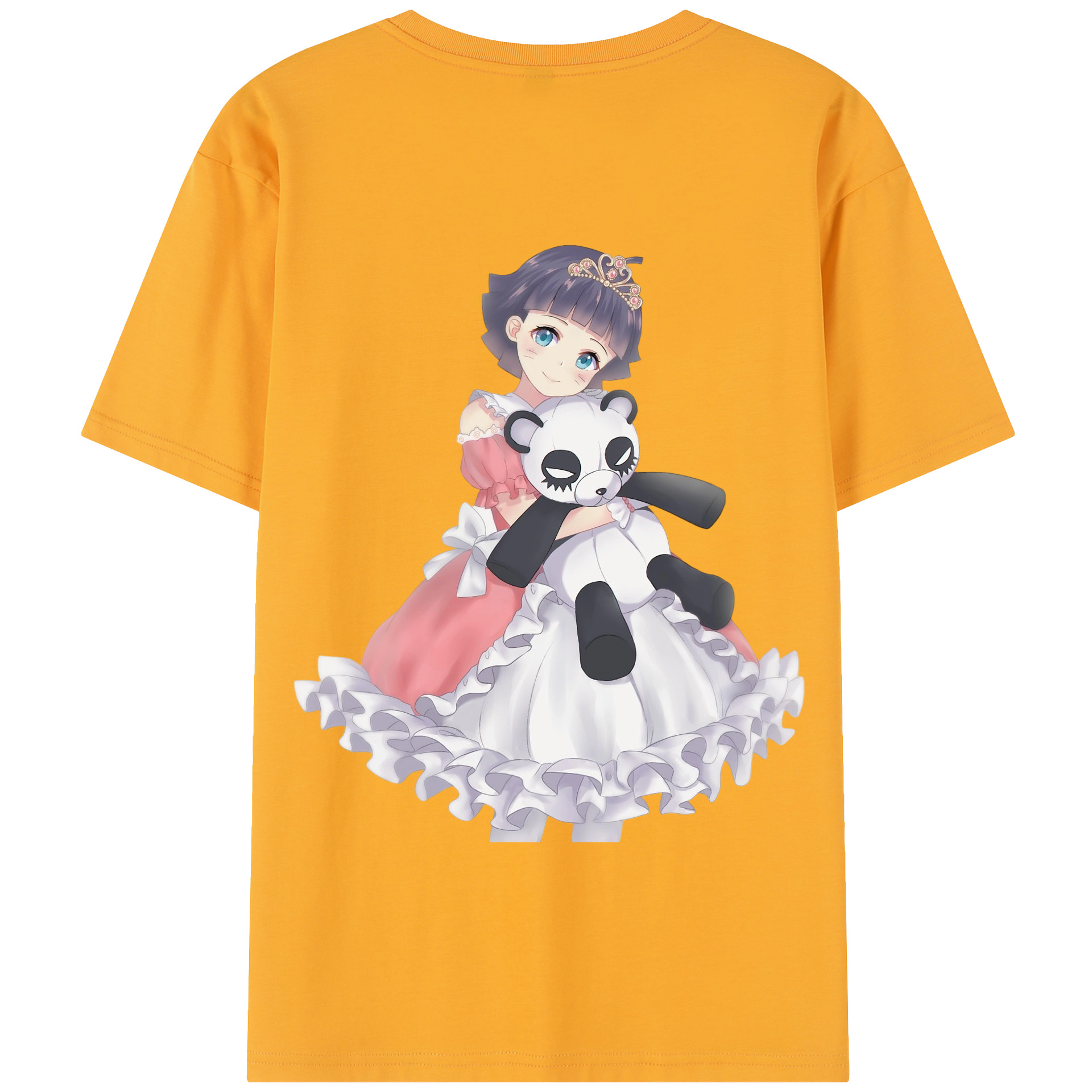 （画像用） NARUTO -ナルト- うずまき ヒマワリ Uzumaki Himawari 綿100％半袖Tシャツ（背面プリント）