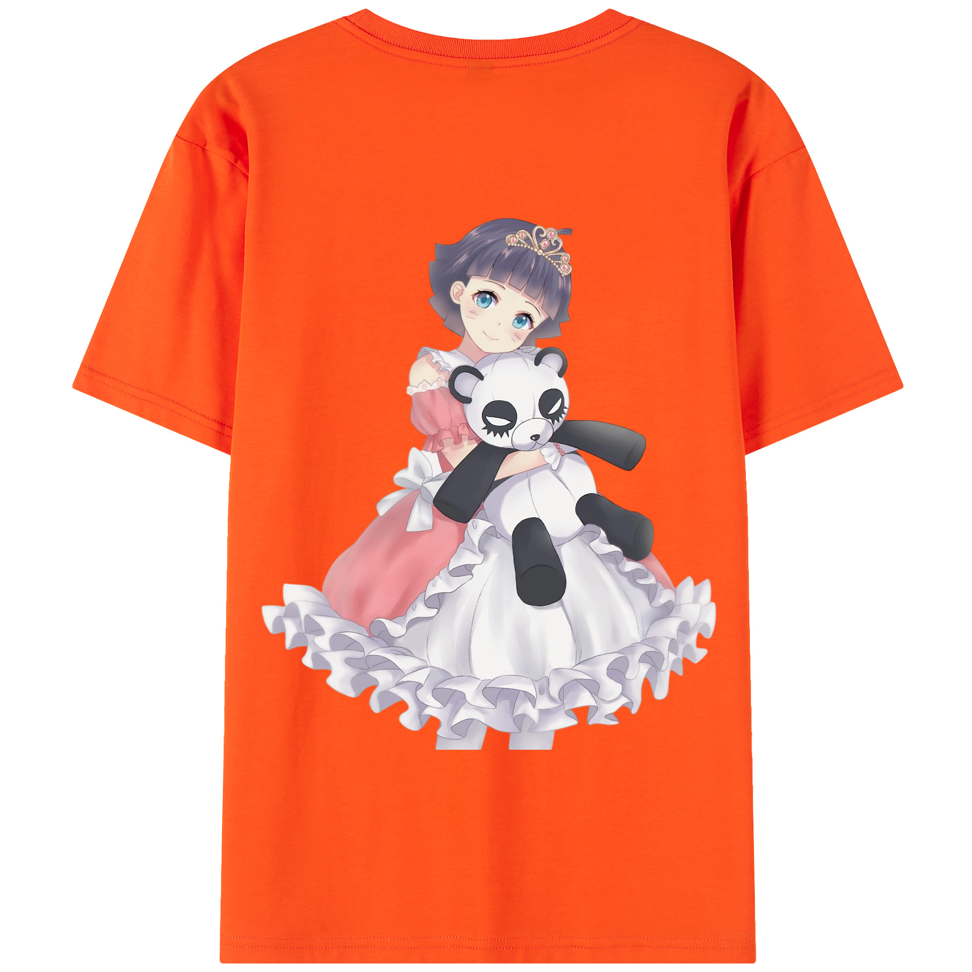 （画像用） NARUTO -ナルト- うずまき ヒマワリ Uzumaki Himawari 綿100％半袖Tシャツ（背面プリント）