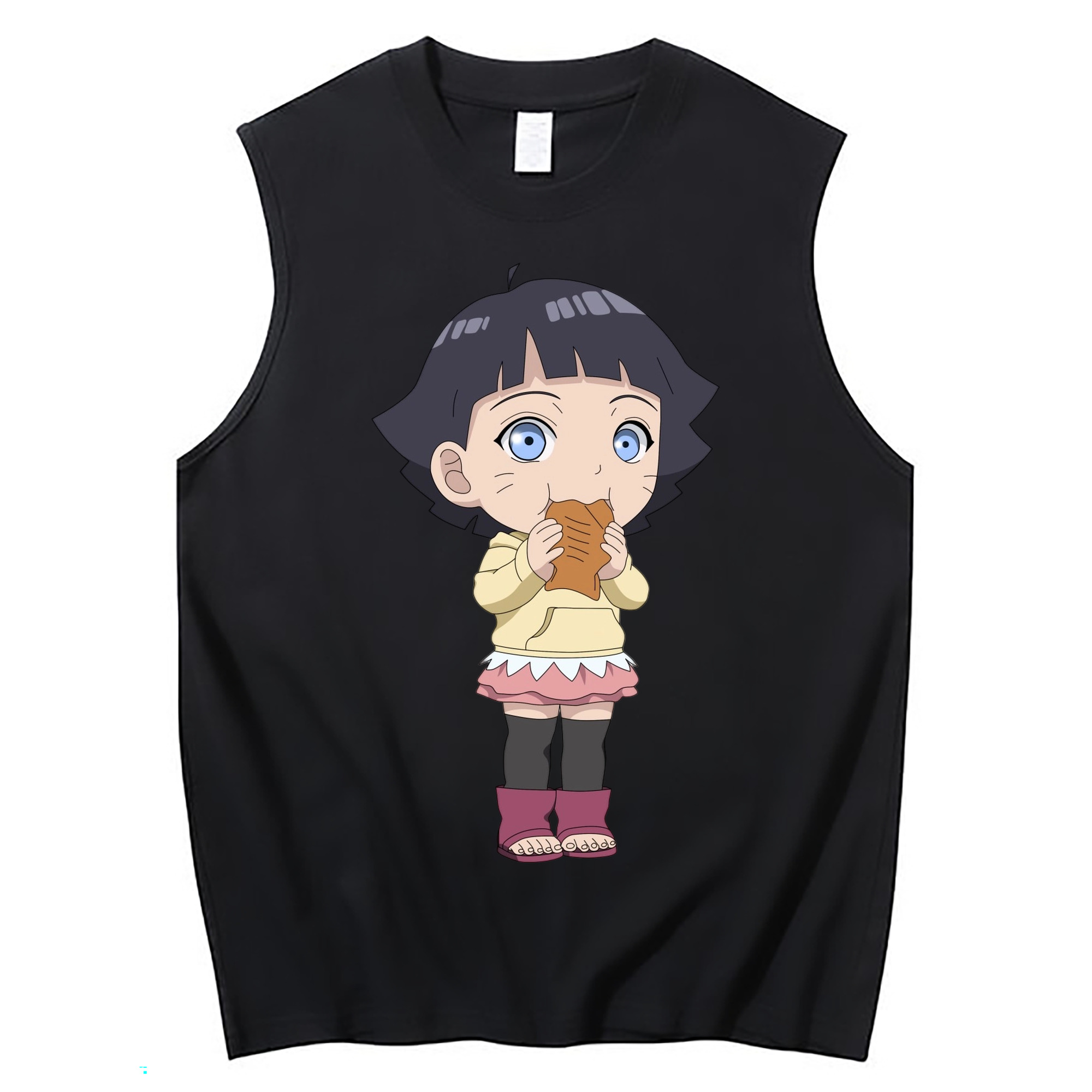 （画像用） NARUTO -ナルト- うずまき ヒマワリ Uzumaki Himawari コットン100％タンクトップ（フロントプリント）