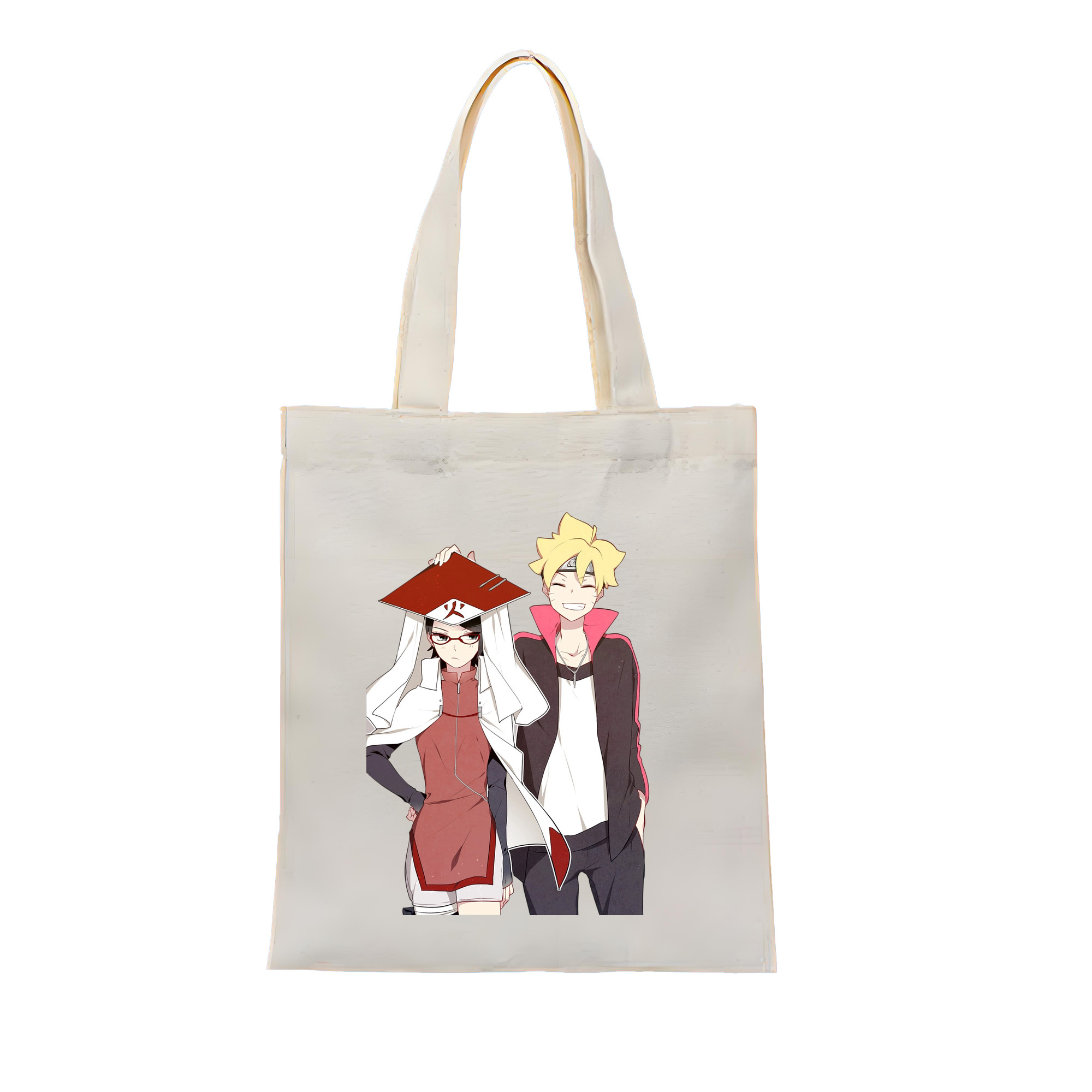 （画像用） NARUTO -ナルト- うちは サラダ Uchiha Sarada 縦型キャンバス生地手提げバッグ　トートバッグ
