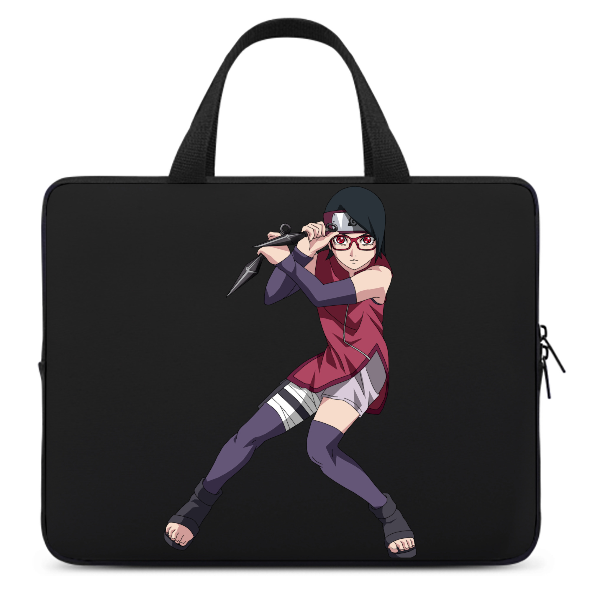 （画像用） NARUTO -ナルト- うちは サラダ Uchiha Sarada 手提げノートパソコンバッグ
