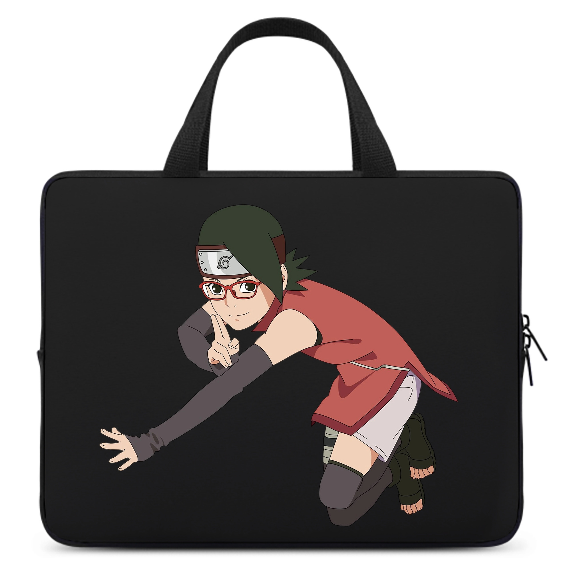 （画像用） NARUTO -ナルト- うちは サラダ Uchiha Sarada 手提げノートパソコンバッグ