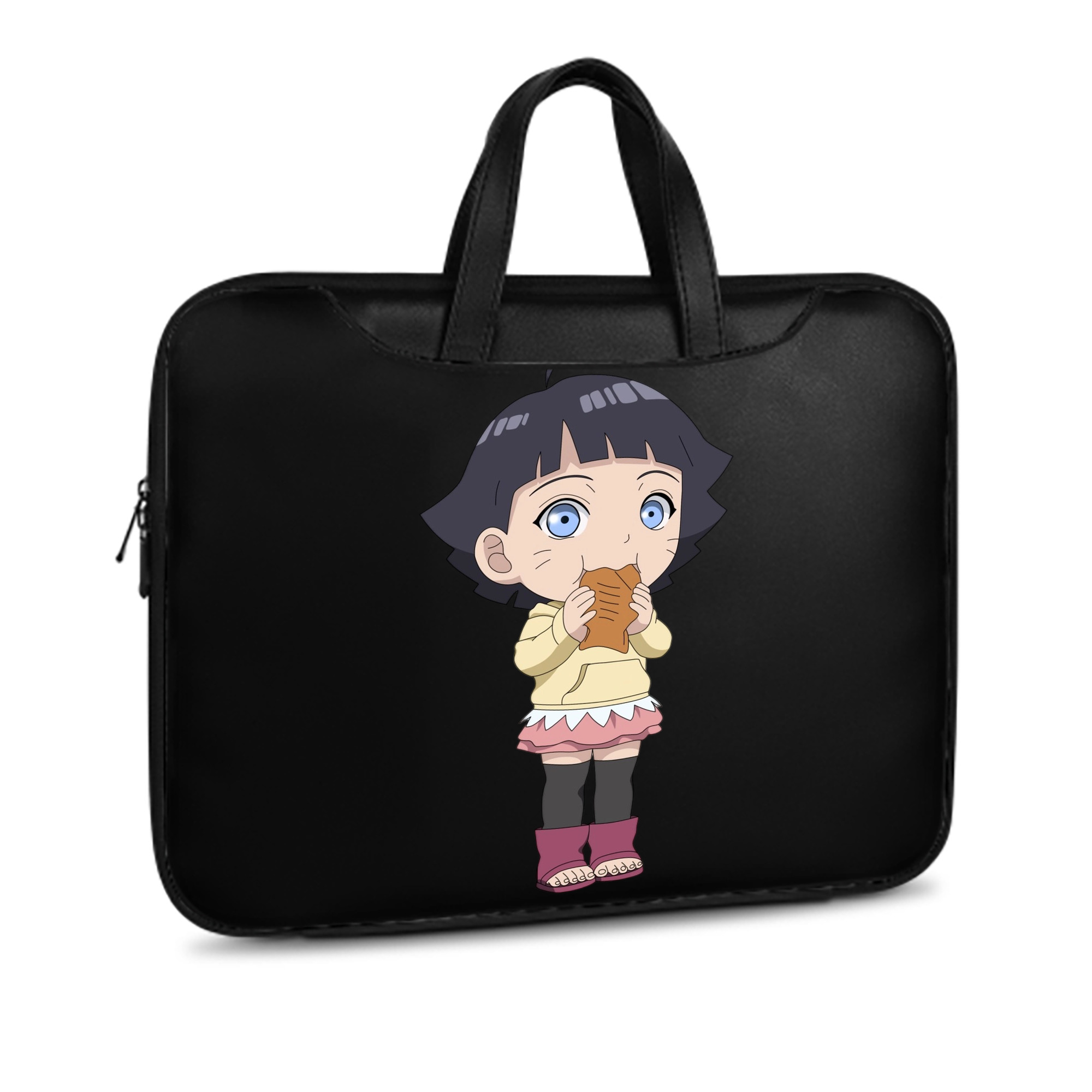 （画像用） NARUTO -ナルト- うずまき ヒマワリ Uzumaki Himawari レザーラップトップバッグ　ノートパソコンケース