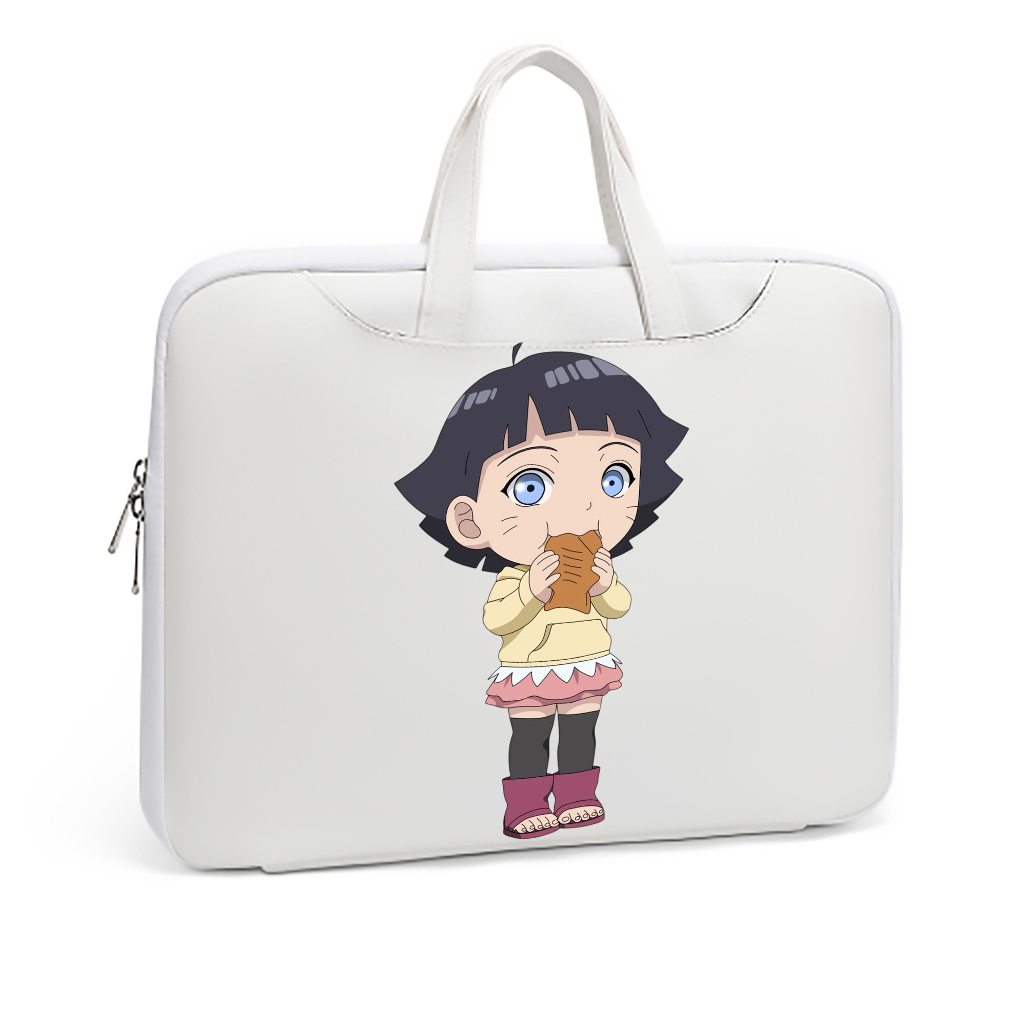 （画像用） NARUTO -ナルト- うずまき ヒマワリ Uzumaki Himawari レザーラップトップバッグ　ノートパソコンケース