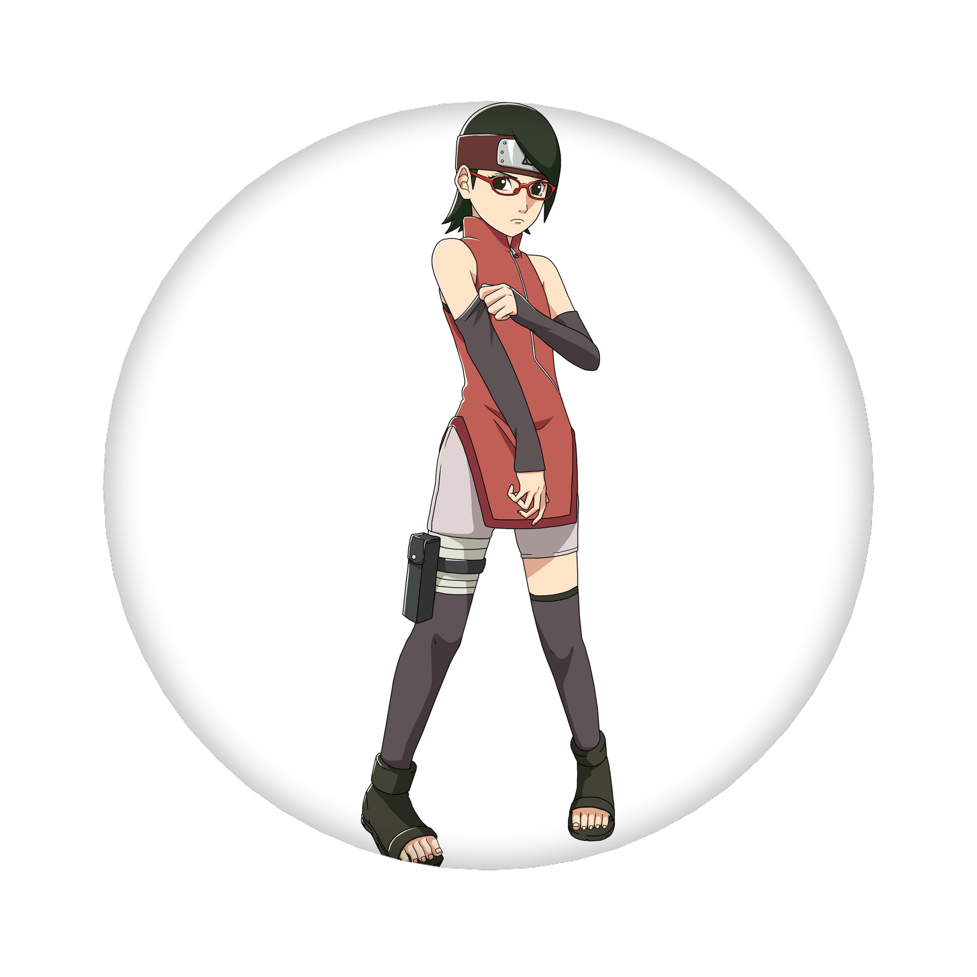 （画像用） NARUTO -ナルト- うちは サラダ Uchiha Sarada 6cm 缶バッジ 複数セット