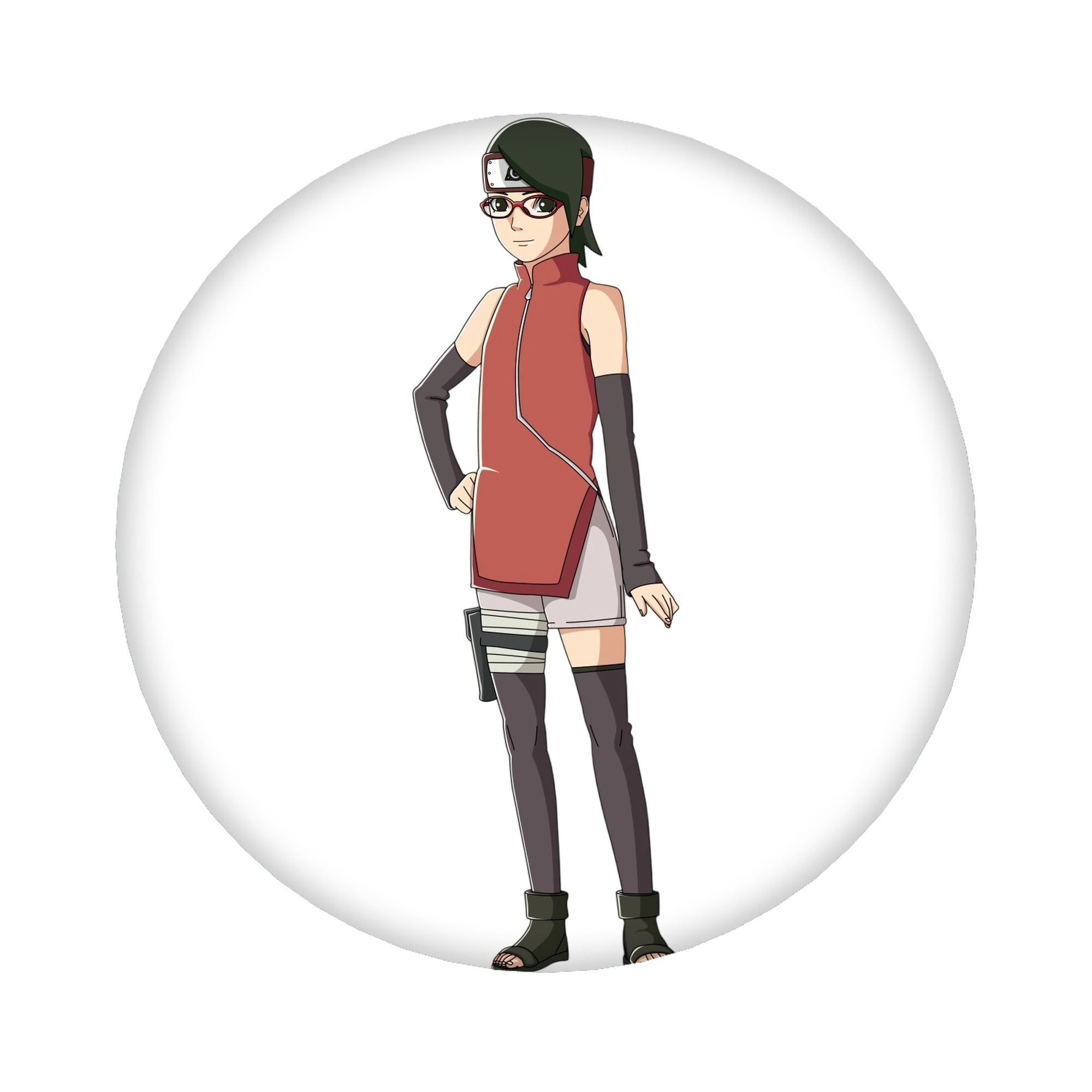 （画像用） NARUTO -ナルト- うちは サラダ Uchiha Sarada 6cm 缶バッジ 複数セット