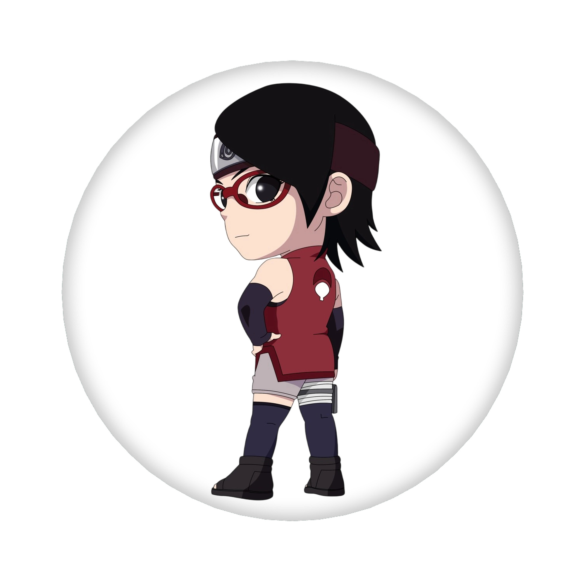 （画像用） NARUTO -ナルト- うちは サラダ Uchiha Sarada 6cm 缶バッジ 複数セット