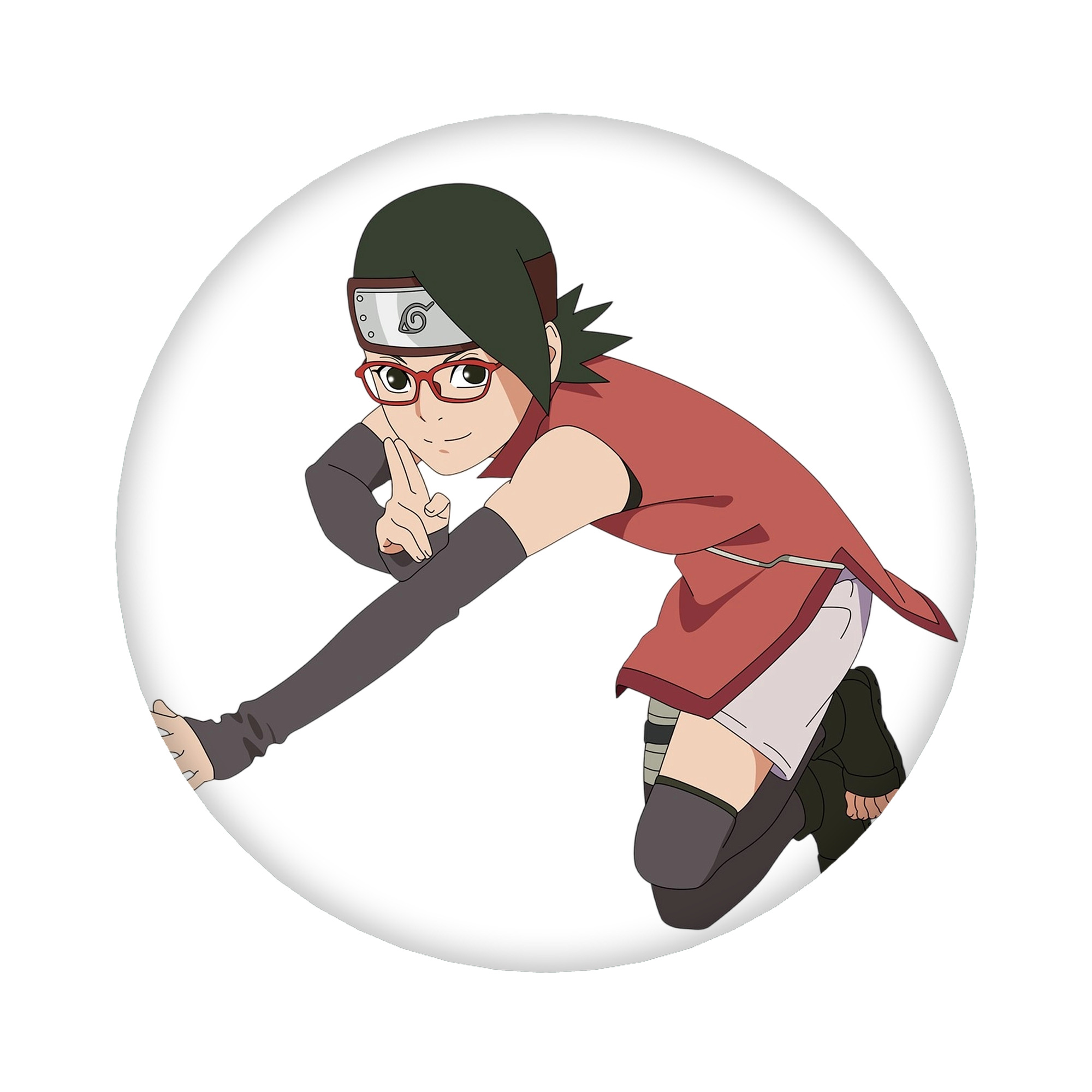 （画像用） NARUTO -ナルト- うちは サラダ Uchiha Sarada 6cm 缶バッジ 複数セット