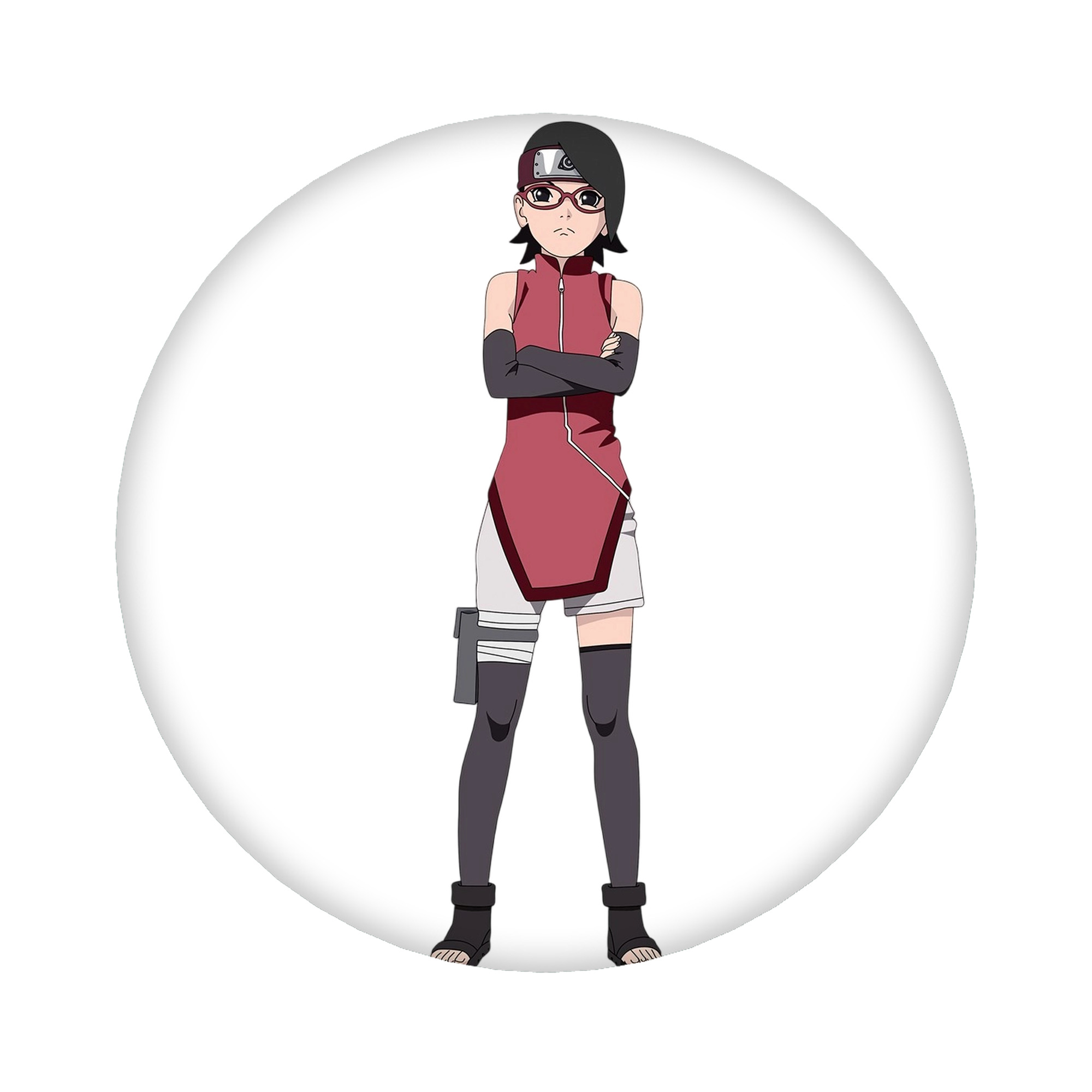 （画像用） NARUTO -ナルト- うちは サラダ Uchiha Sarada 6cm 缶バッジ 複数セット