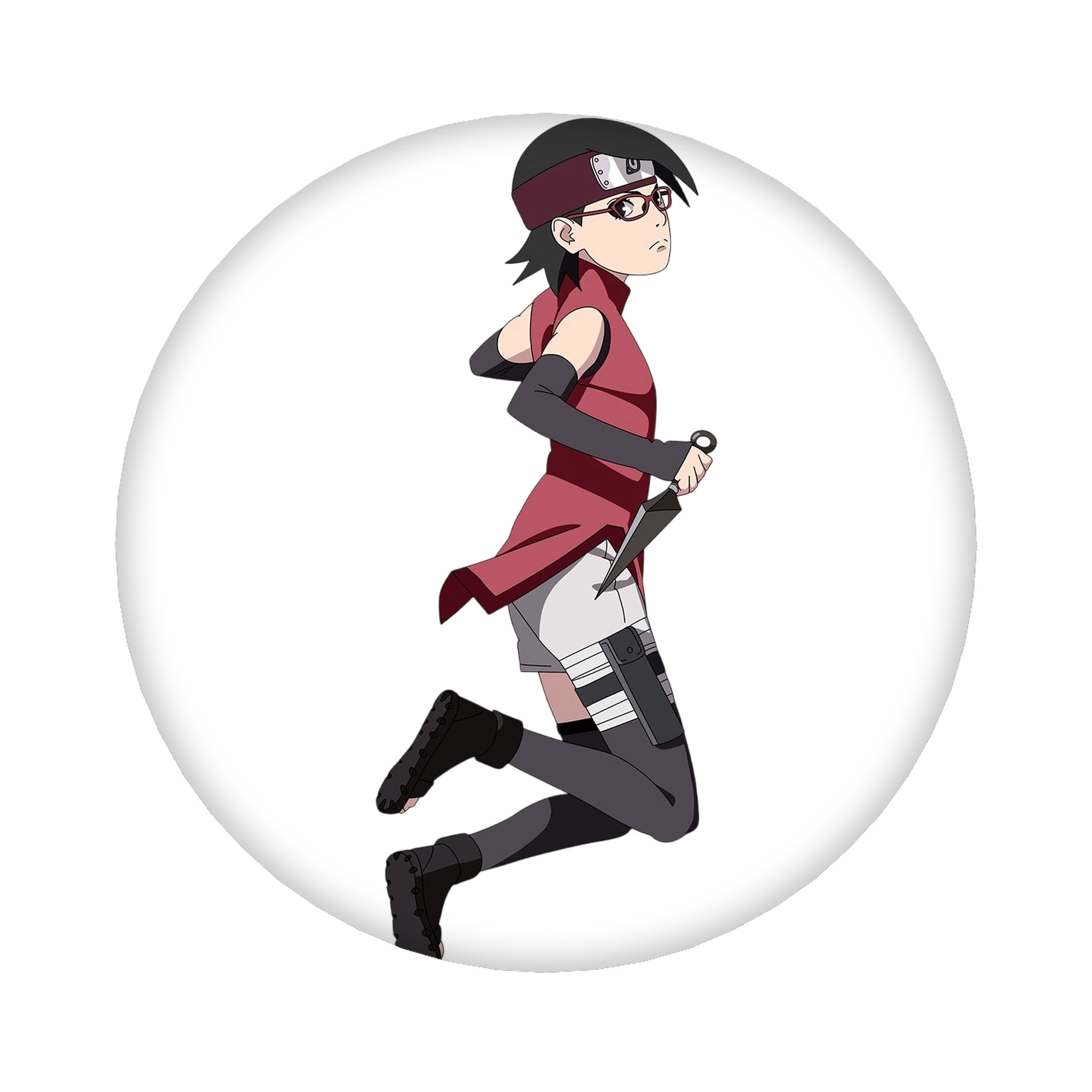 （画像用） NARUTO -ナルト- うちは サラダ Uchiha Sarada 6cm 缶バッジ 複数セット