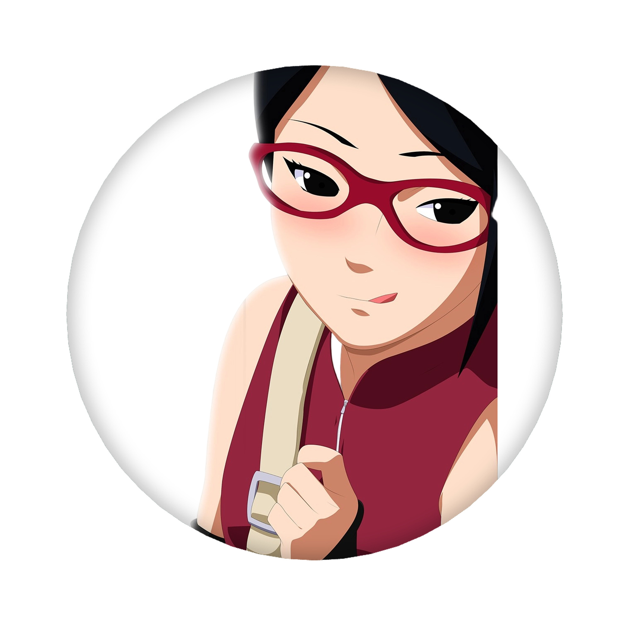 （画像用） NARUTO -ナルト- うちは サラダ Uchiha Sarada 6cm 缶バッジ 複数セット