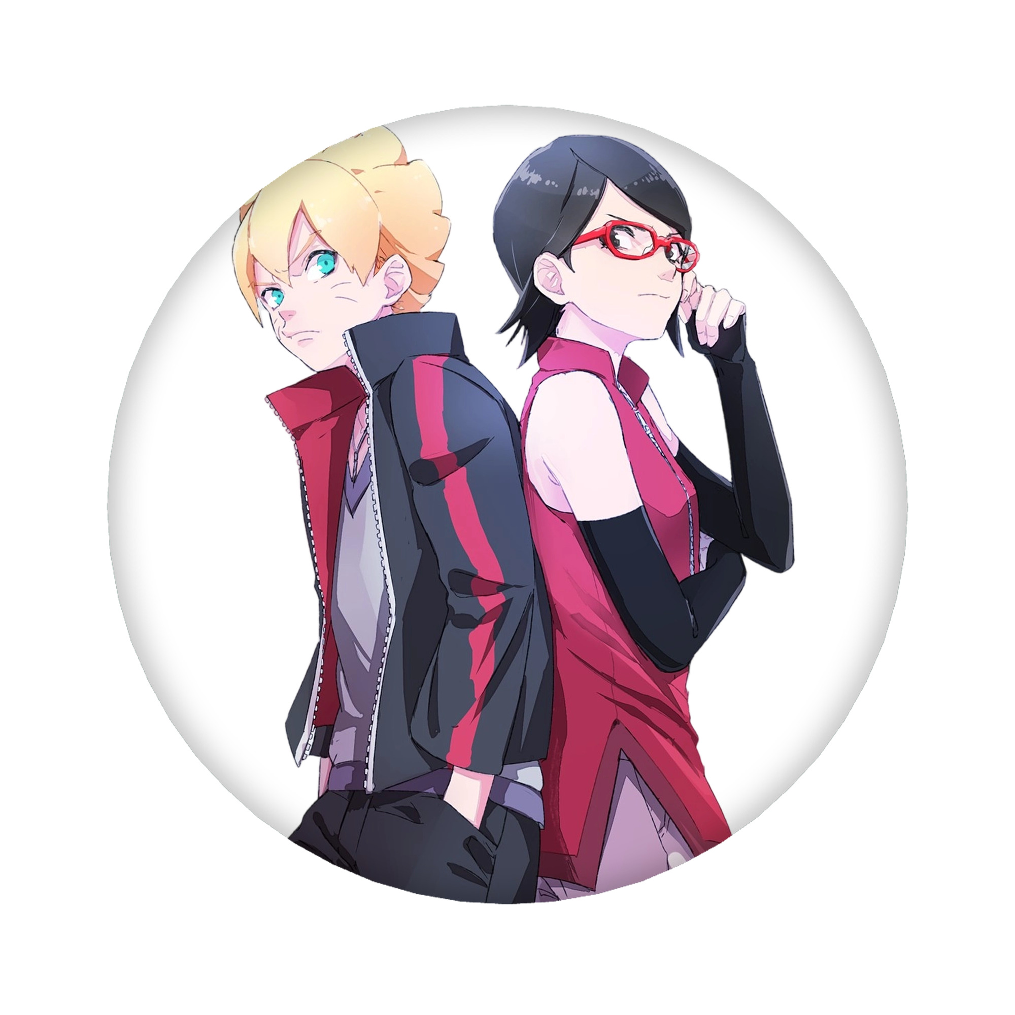 （画像用） NARUTO -ナルト- うちは サラダ Uchiha Sarada 6cm 缶バッジ 複数セット